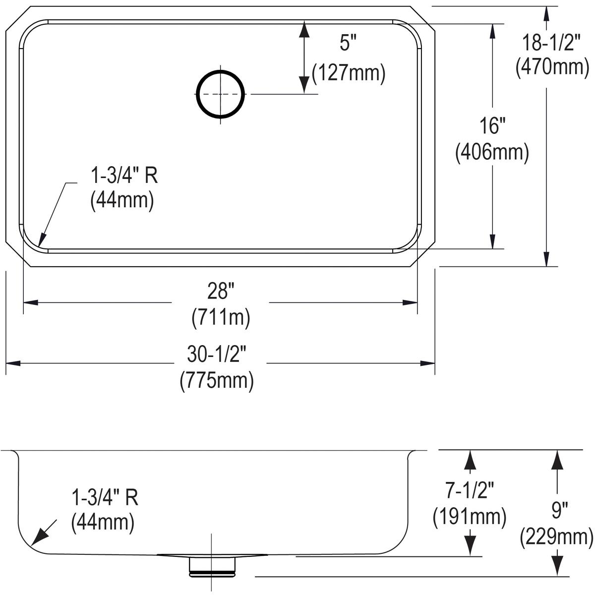 Elkay Lustertone Classic 31" Stainless Steel Kitchen Sink Kit, Lustrous Satin, ELUH2816PDBG - The Sink Boutique