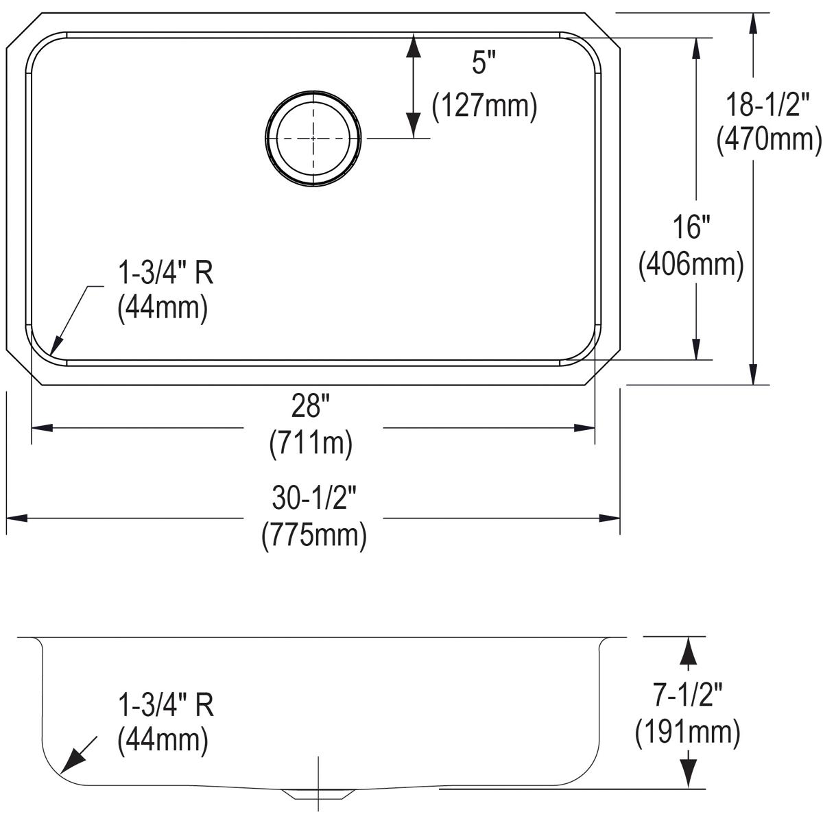 Elkay Lustertone Classic 31" Stainless Steel Kitchen Sink Kit, Lustrous Satin, ELUH2816DBG - The Sink Boutique