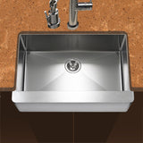 Houzer 30" Stainless Steel Premium Farmhouse Apron Front Kitchen Sink, ENS-3020 - The Sink Boutique