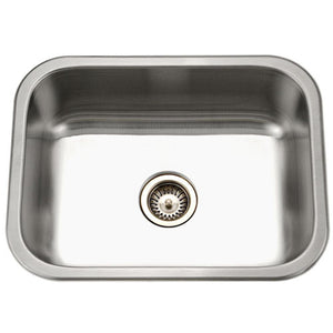 Alternate Image for Houzer 23" Stainless Steel Undermount Single Bowl Kitchen Sink, 20 Gauge, ES-2408-1