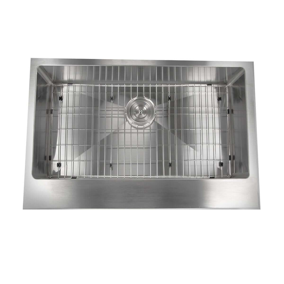 Nantucket Sinks Pro Series 33" Stainless Steel Retrofit Farmhouse Sink, EZApron33 - The Sink Boutique