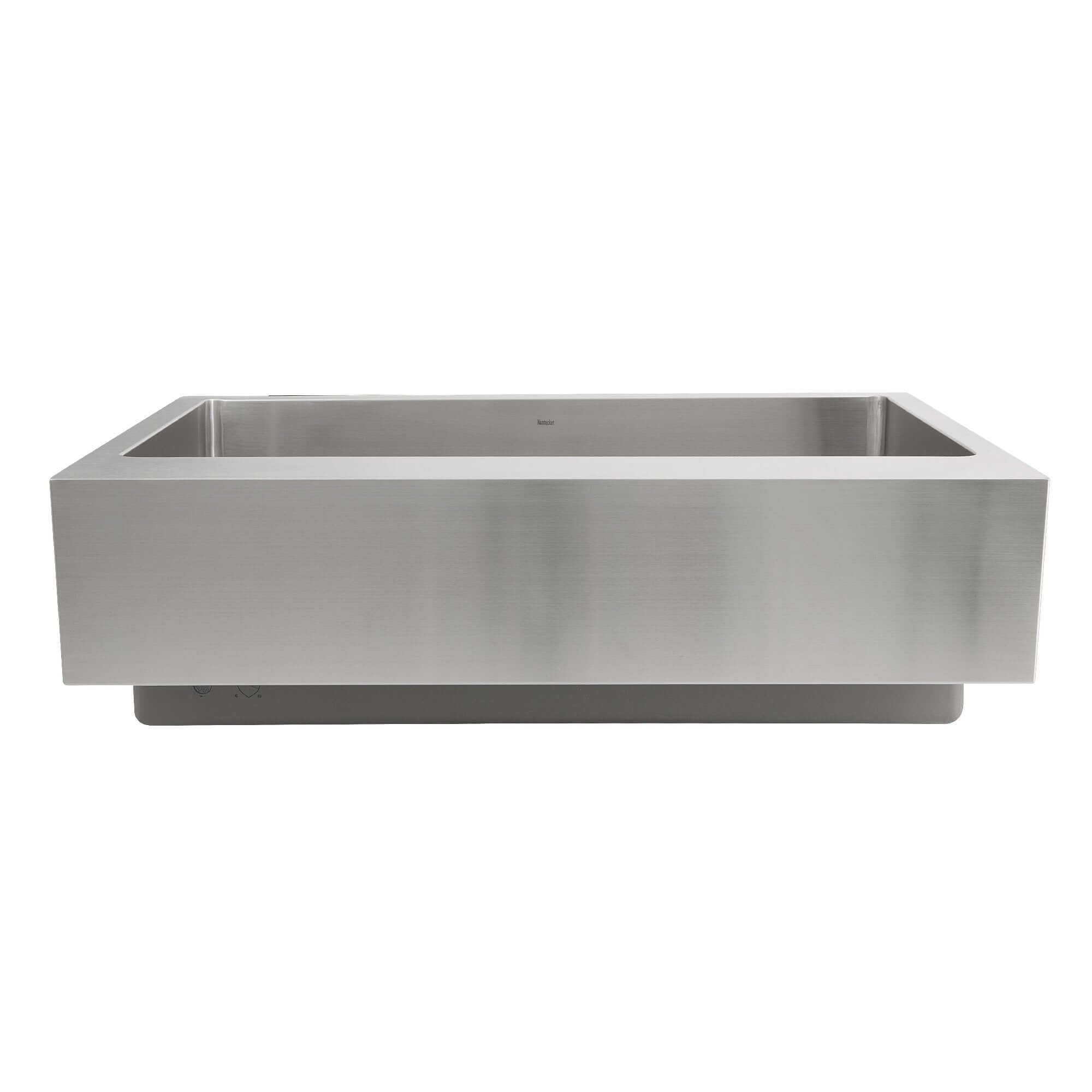 Nantucket Sinks 33" Stainless Steel Farmhouse Sink, Pro Series Collection, EZApron33