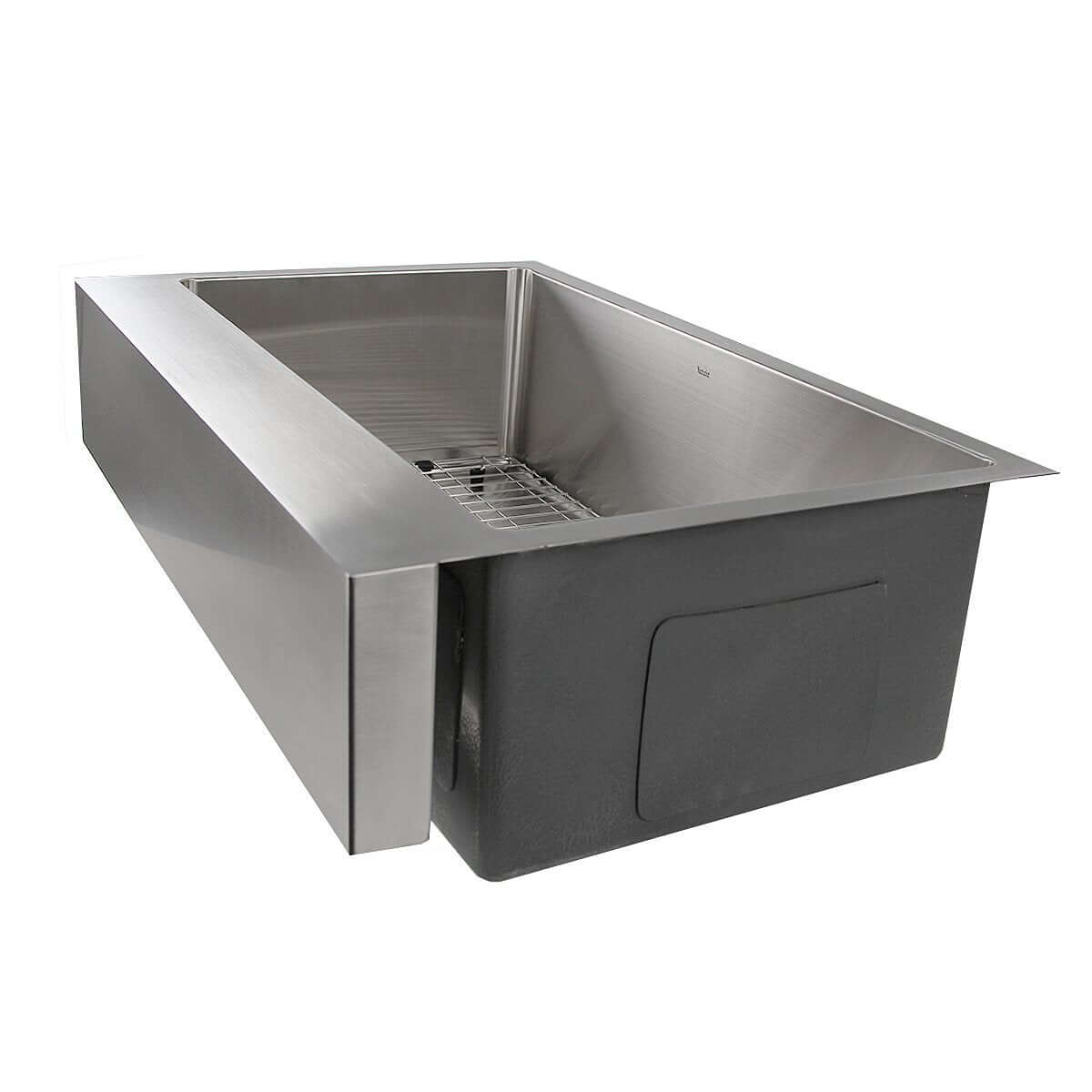 Nantucket Sinks Pro Series 33" Stainless Steel Retrofit Farmhouse Sink, EZApron33 - The Sink Boutique