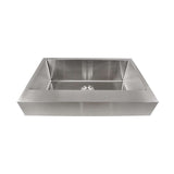 Nantucket Sinks Pro Series 33" Stainless Steel Retrofit Farmhouse Sink, EZApron33 - The Sink Boutique