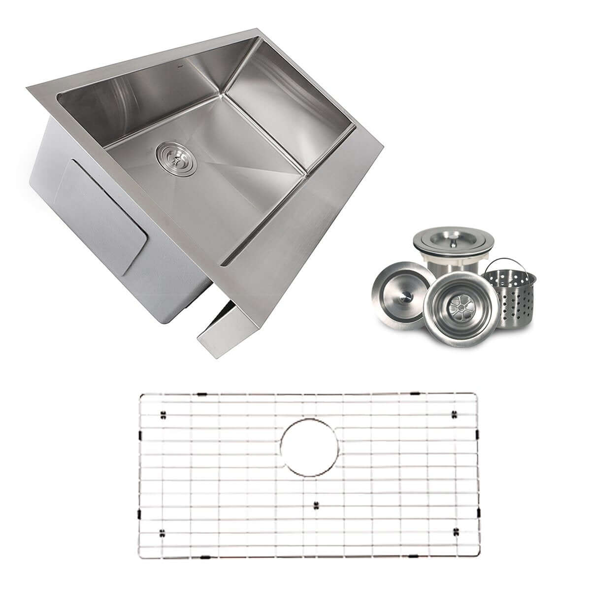 Nantucket Sinks Pro Series 33" Stainless Steel Retrofit Farmhouse Sink, EZApron33 - The Sink Boutique