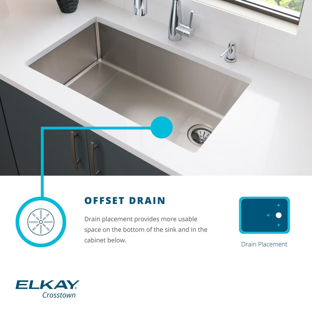 Elkay Crosstown 36" Stainless Steel Farmhouse Kitchen Sink, 50/50 Double Bowl, Polished Satin, ECTRUFA32179C - The Sink Boutique