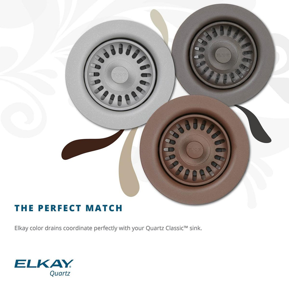 Elkay LKQS35WH Polymer Drain Fitting with Removable Basket Strainer an