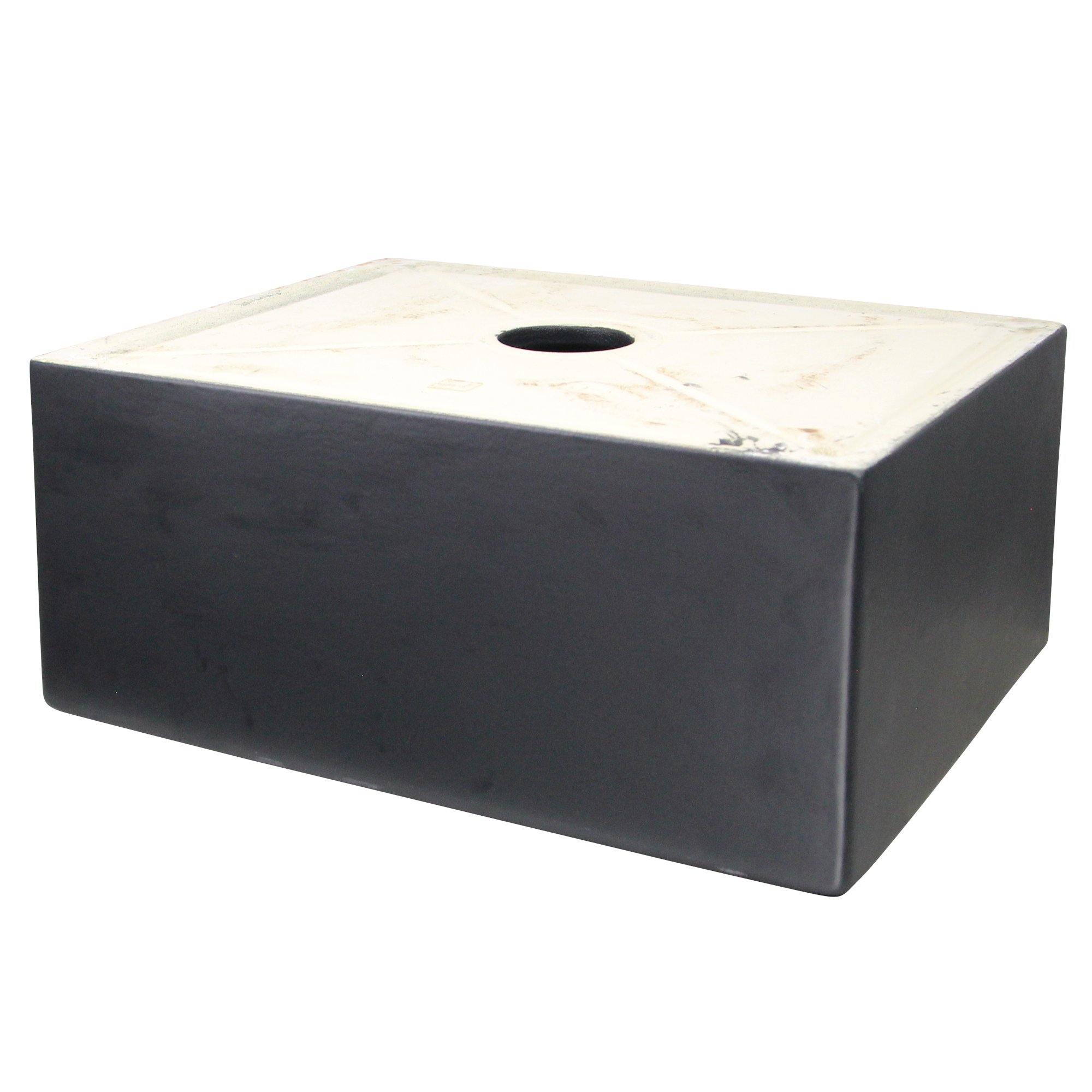 Nantucket Sinks Vineyard 23" Fireclay Farmhouse Sink, Matte Black, FCFS2418S-MatteBlack - The Sink Boutique