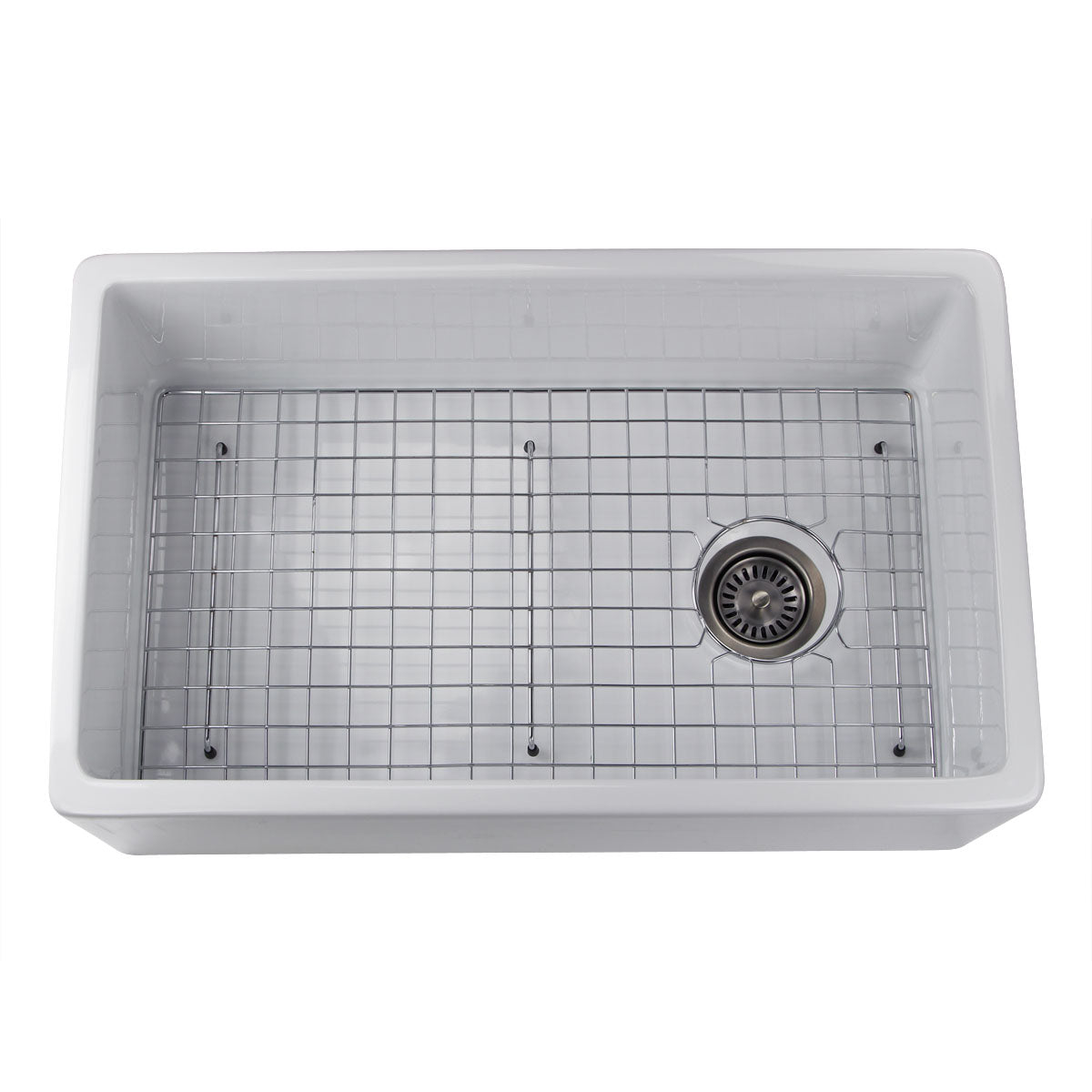 Alternate Image for Nantucket Sinks Cape 30" Fireclay Farmhouse Sink, White, FCFS30