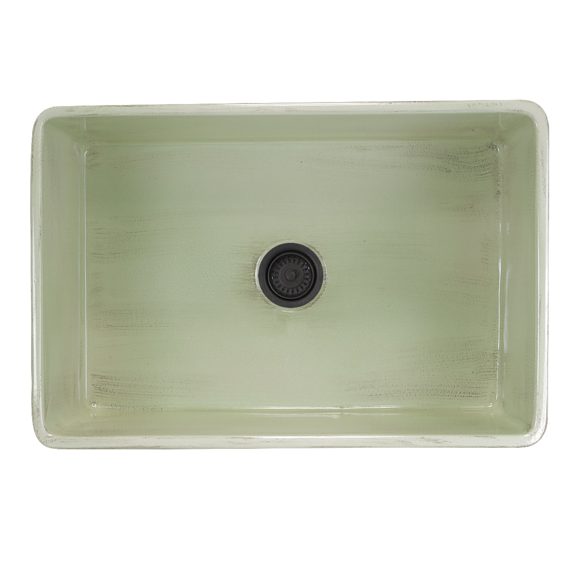 Nantucket Sinks Vineyard 30" Fireclay Farmhouse Sink, Light Green, FCFS3020S-ShabbyGreen - The Sink Boutique