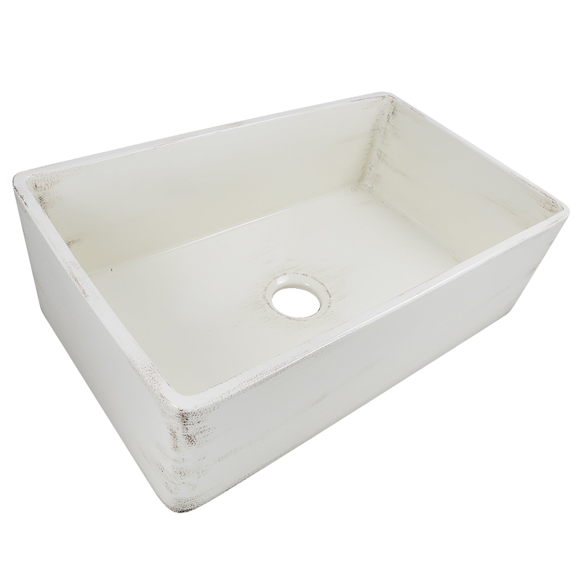 Nantucket Sinks Vineyard 30" Fireclay Farmhouse Sink, Pale Yellow, FCFS3020S-ShabbyStraw - The Sink Boutique
