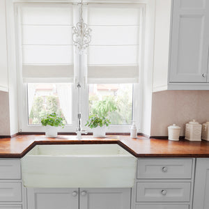 Alternate Image for Nantucket Sinks Vineyard 30" Fireclay Farmhouse Sink, Pale Yellow, FCFS3020S-ShabbyStraw