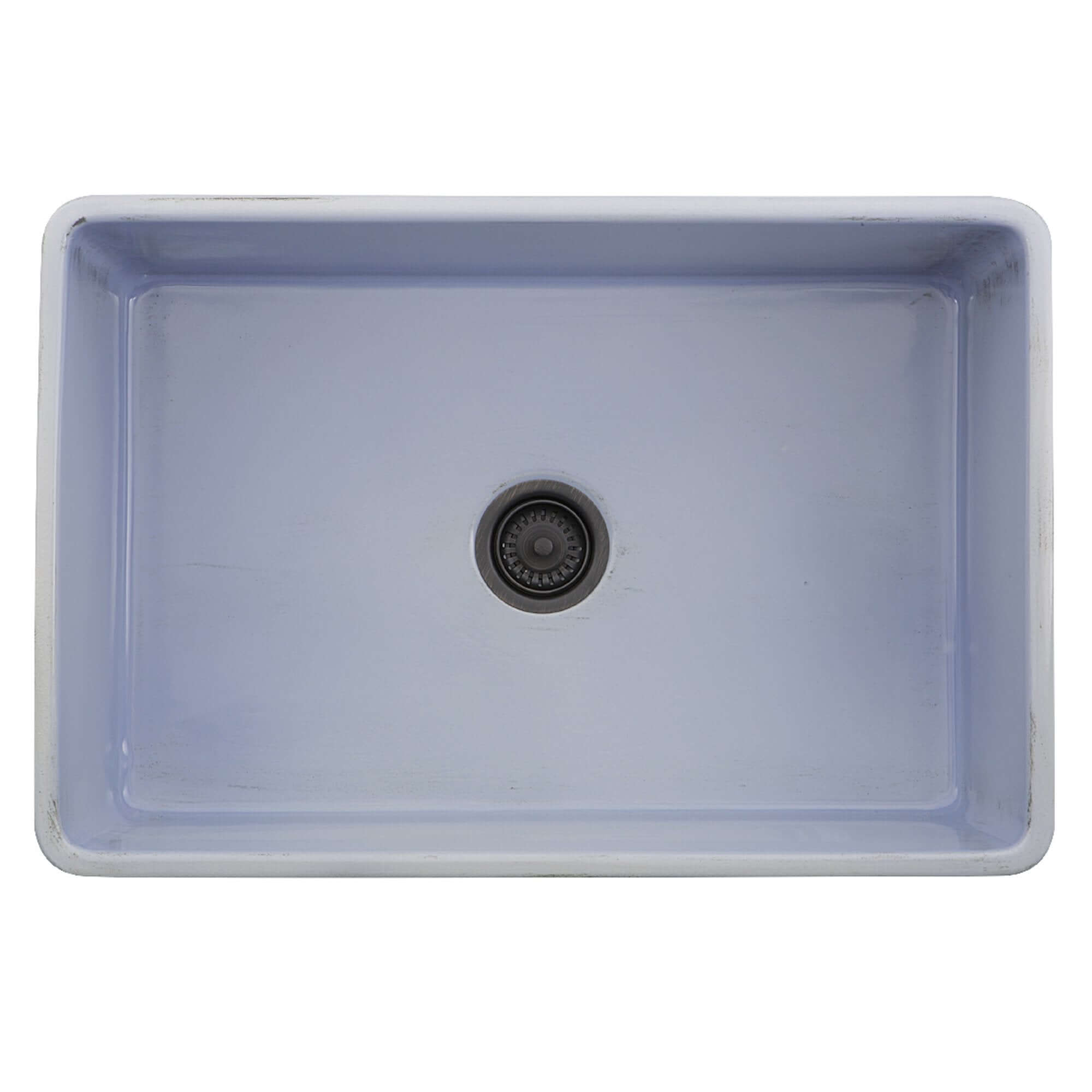 Nantucket Sinks Vineyard 30" Fireclay Farmhouse Sink, Light Blue, FCFS3020S-ShabbySugar - The Sink Boutique
