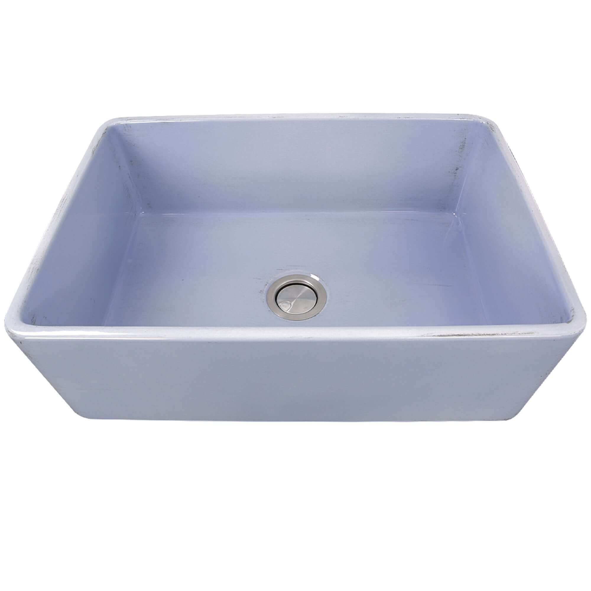 Nantucket Sinks Vineyard 30" Fireclay Farmhouse Sink, Light Blue, FCFS3020S-ShabbySugar - The Sink Boutique