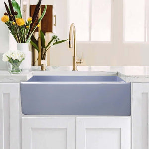 Alternate Image for Nantucket Sinks Vineyard 30" Fireclay Farmhouse Sink, Light Blue, FCFS3020S-ShabbySugar