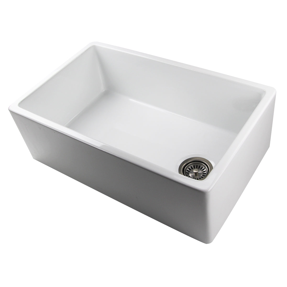 Alternate Image for Nantucket Sinks Cape 30" Fireclay Farmhouse Sink, White, FCFS30