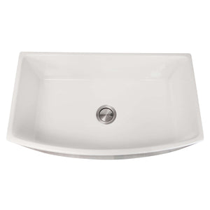 Alternate Image for Nantucket Sinks Vineyard 33" Fireclay Farmhouse Sink, White, FCFS3320CA-W