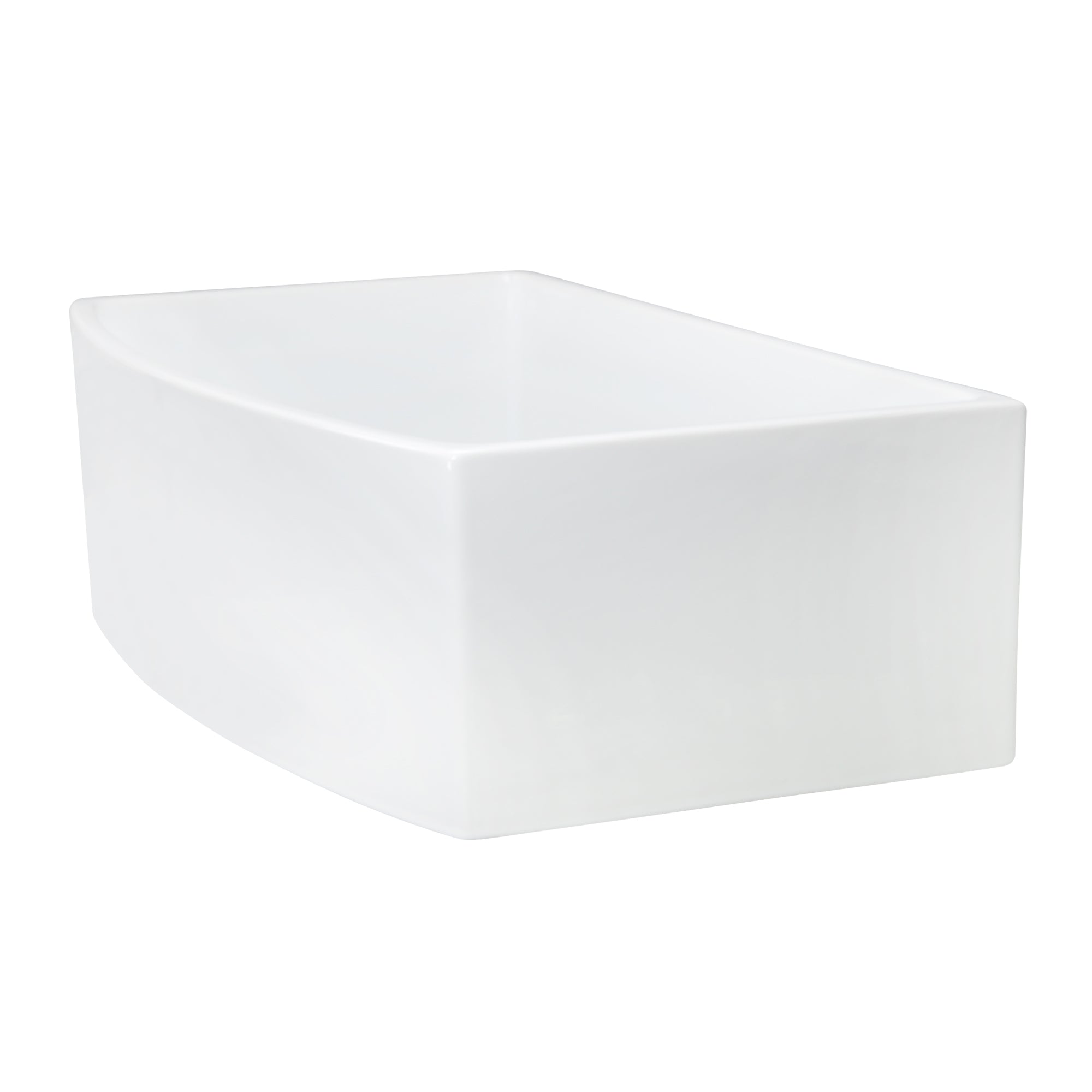 Nantucket Sinks Vineyard 33" Fireclay Farmhouse Sink, White, FCFS3320CA-W