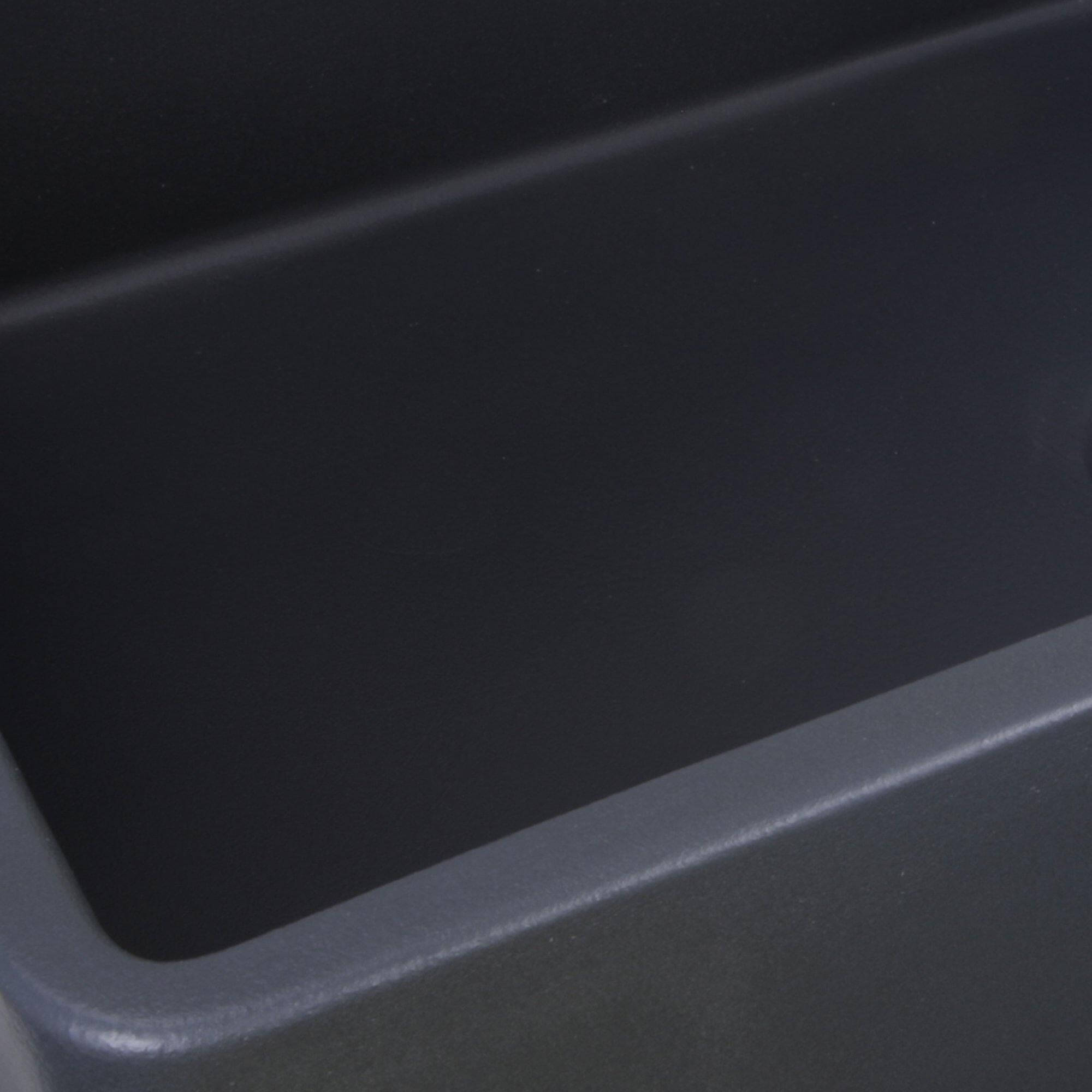 Nantucket Sinks Vineyard 33" Fireclay Farmhouse Sink, Matte Black, FCFS3320S-FiligreeMBL - The Sink Boutique