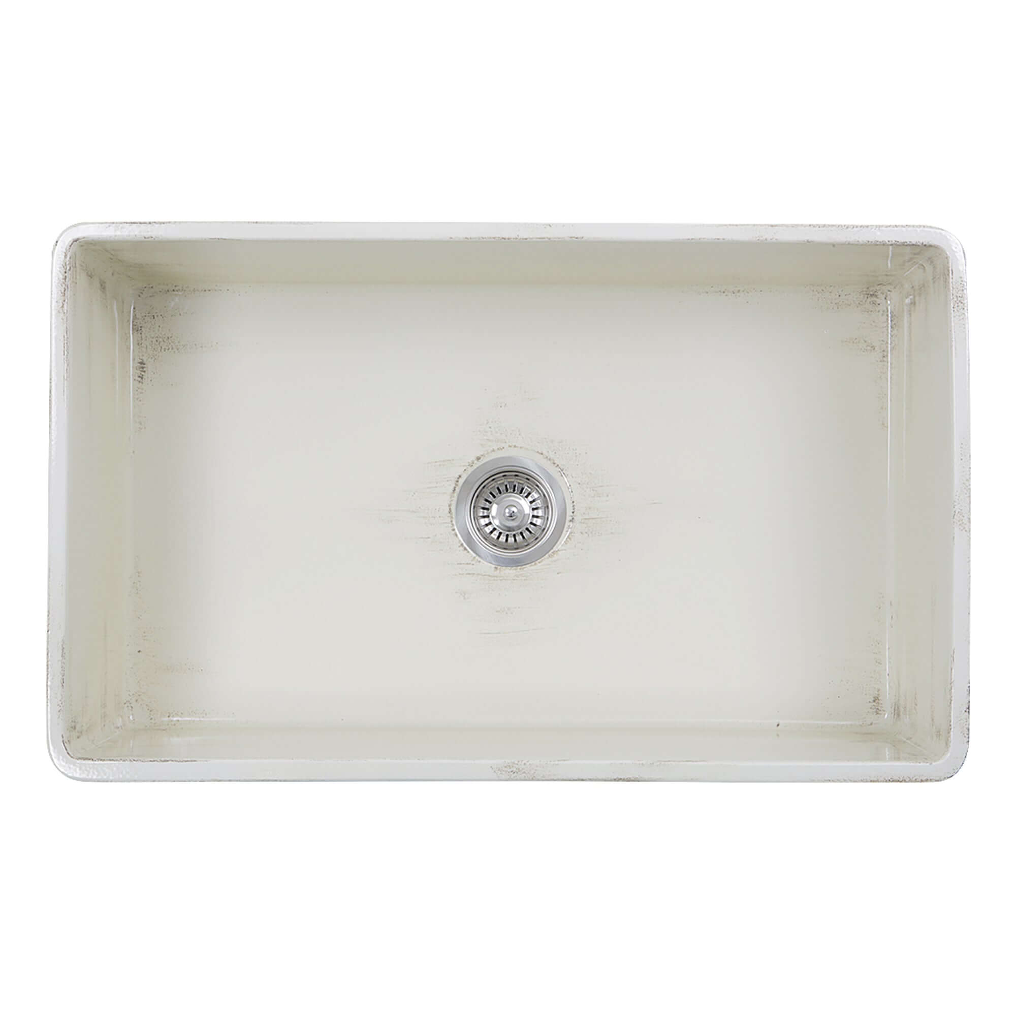 Nantucket Sinks Vineyard 33" Fireclay Farmhouse Sink, Pale Yellow, FCFS3320S-ShabbyStraw - The Sink Boutique