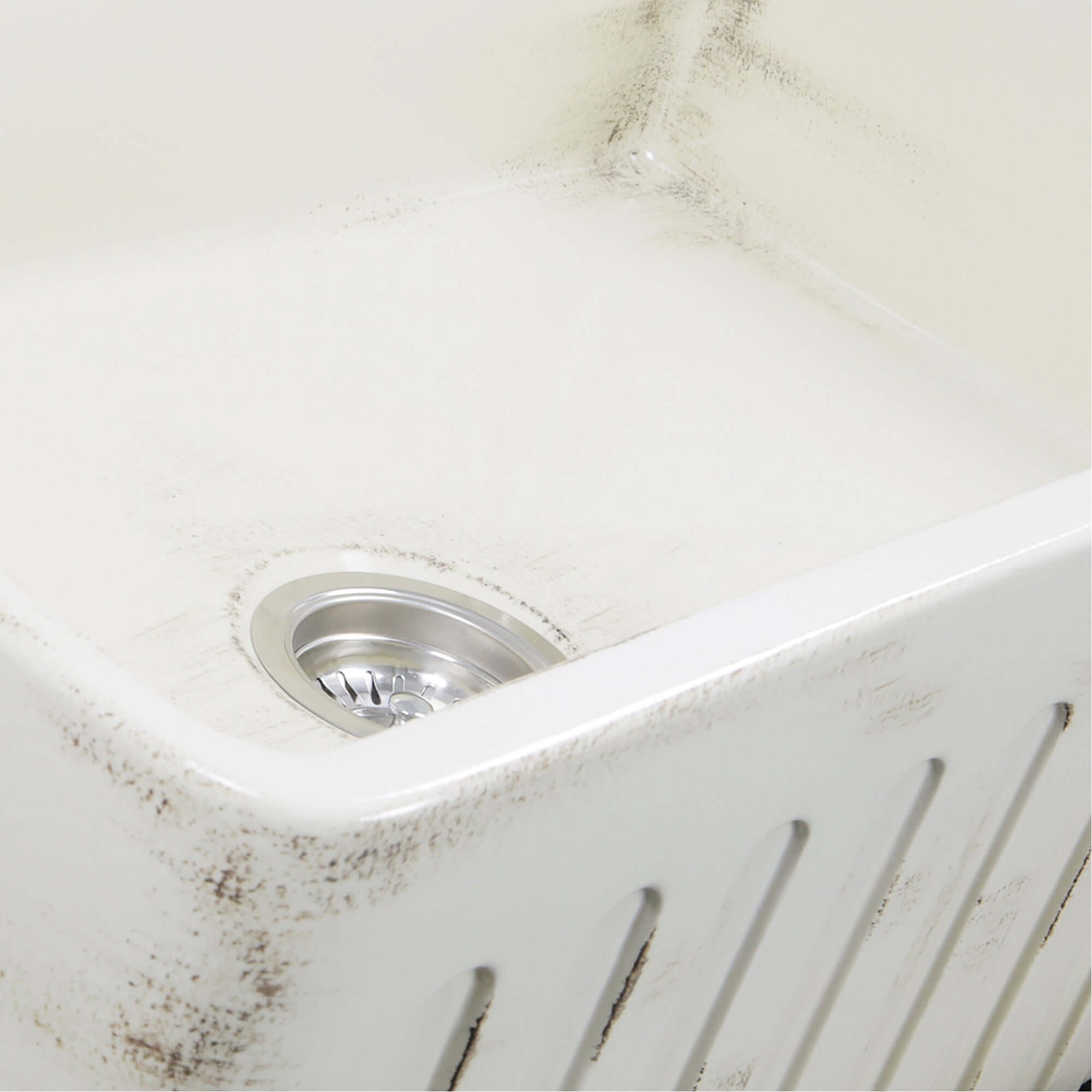Nantucket Sinks Vineyard 33" Fireclay Farmhouse Sink, Pale Yellow, FCFS3320S-ShabbyStraw - The Sink Boutique