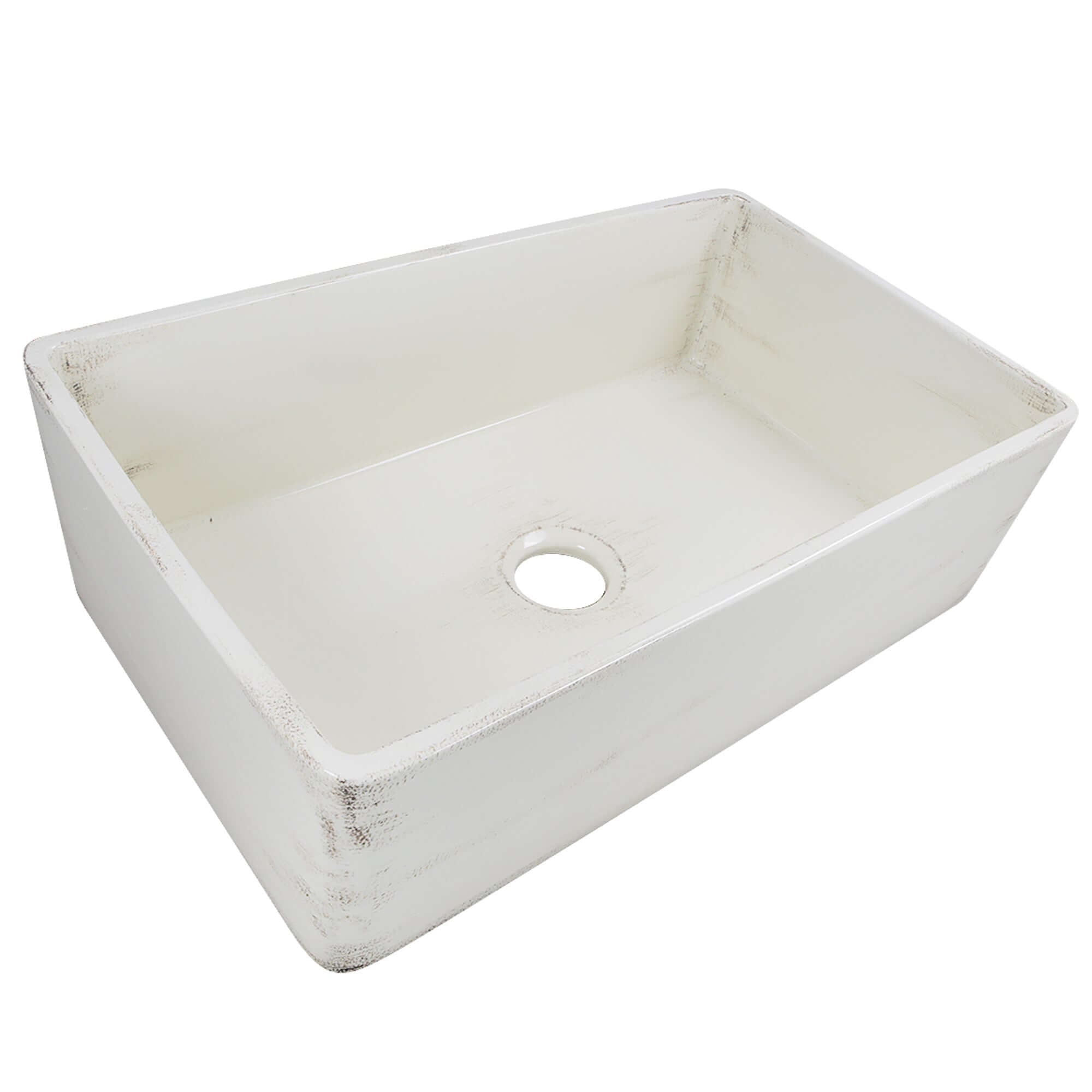 Nantucket Sinks Vineyard 33" Fireclay Farmhouse Sink, Pale Yellow, FCFS3320S-ShabbyStraw - The Sink Boutique