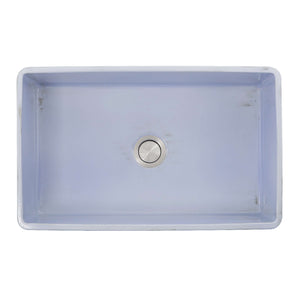 Alternate Image for Nantucket Sinks Vineyard 33" Fireclay Farmhouse Sink, Light Blue, FCFS3320S-ShabbySugar