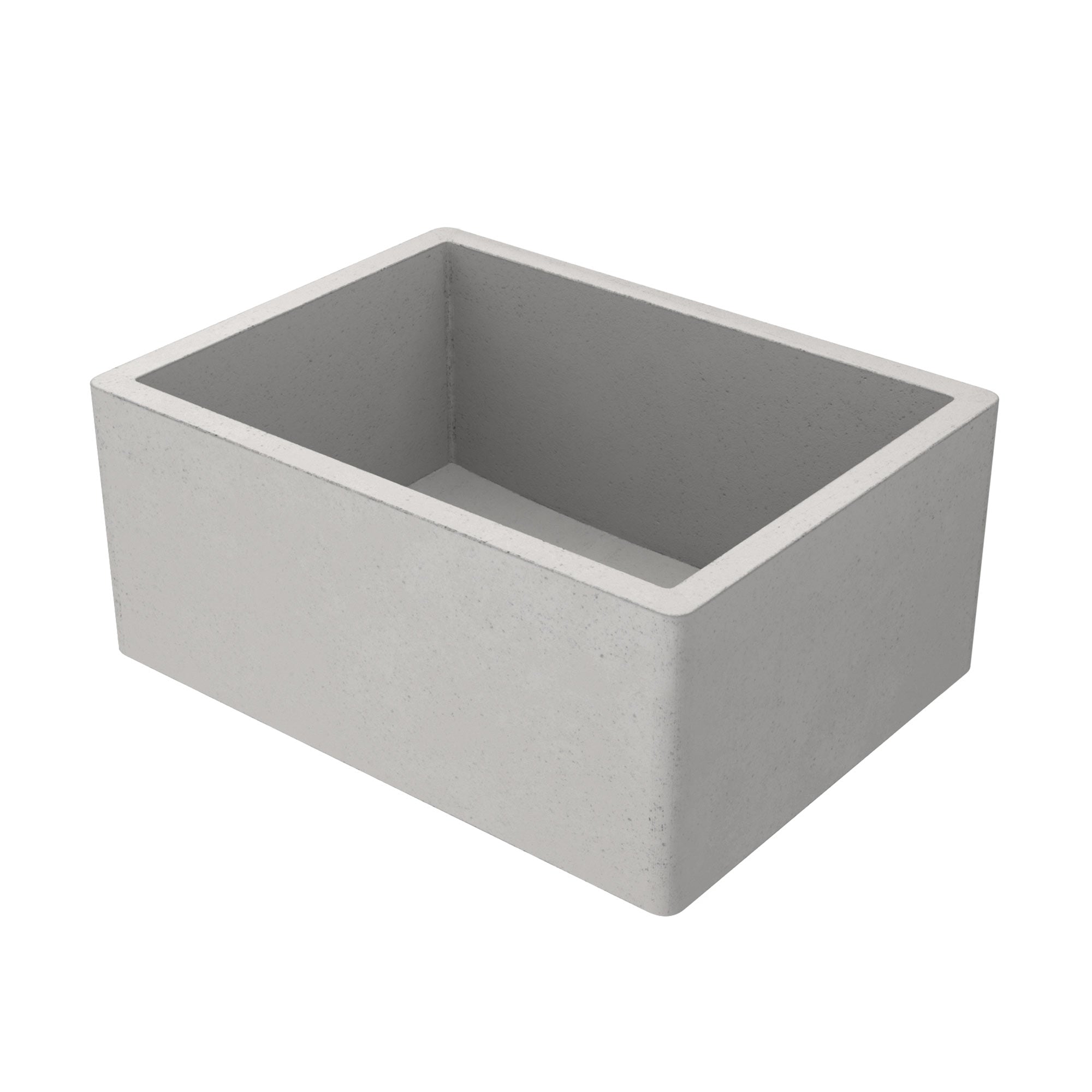 Native Trails 24" NativeStone Concrete Farmhouse Sink, Ash, NSK2418-A