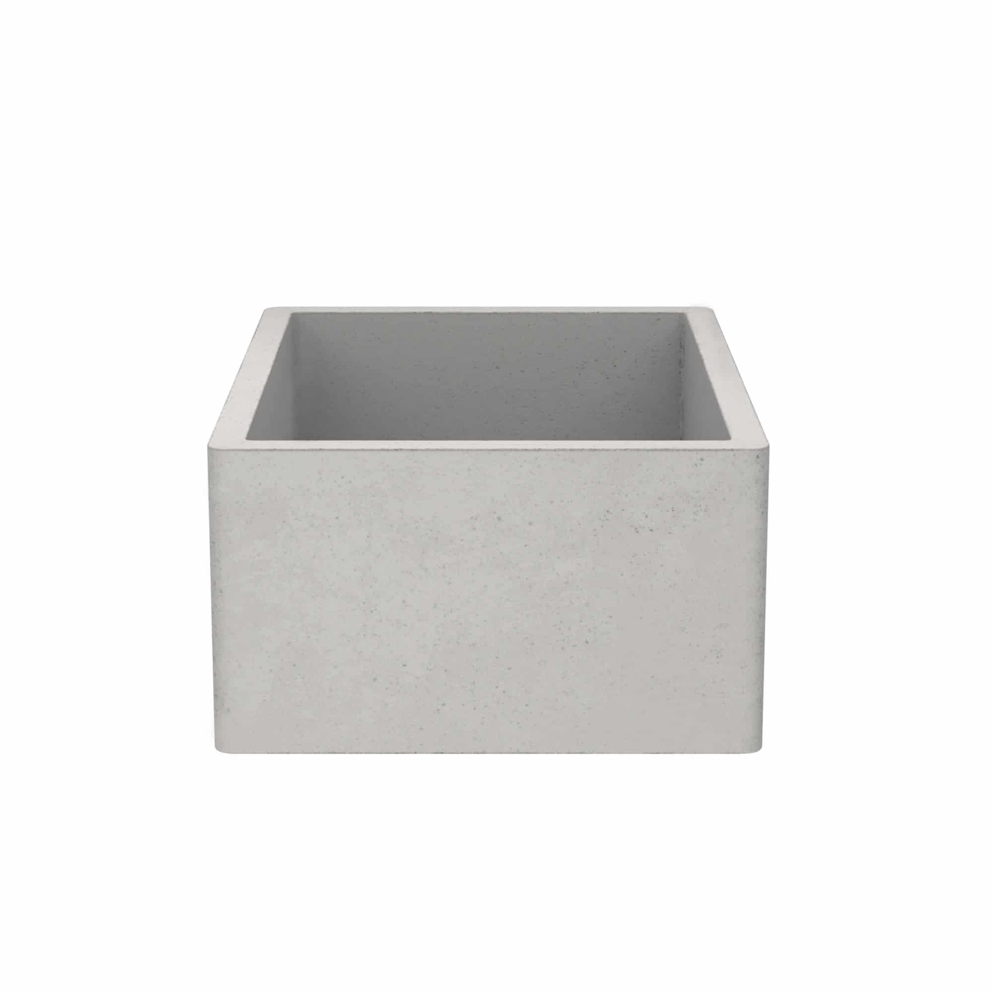 Native Trails 24" NativeStone Concrete Farmhouse Sink, Ash, NSK2418-A