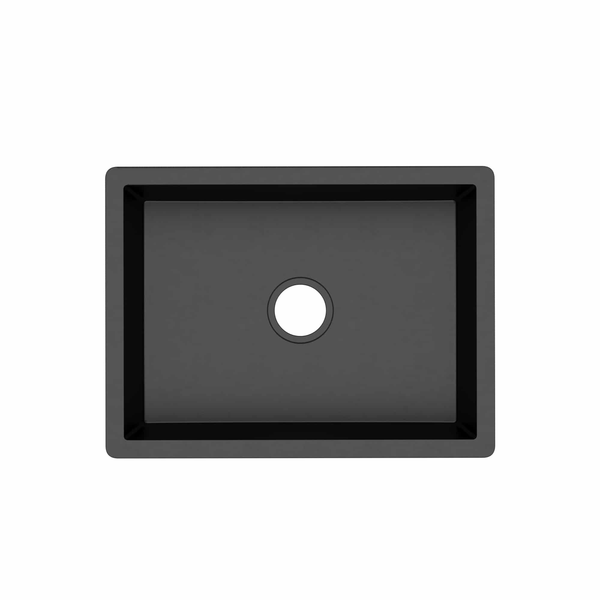 Native Trails Farmhouse 2418 24" NativeStone Concrete Farmhouse Sink, Charcoal, NSK2418-C