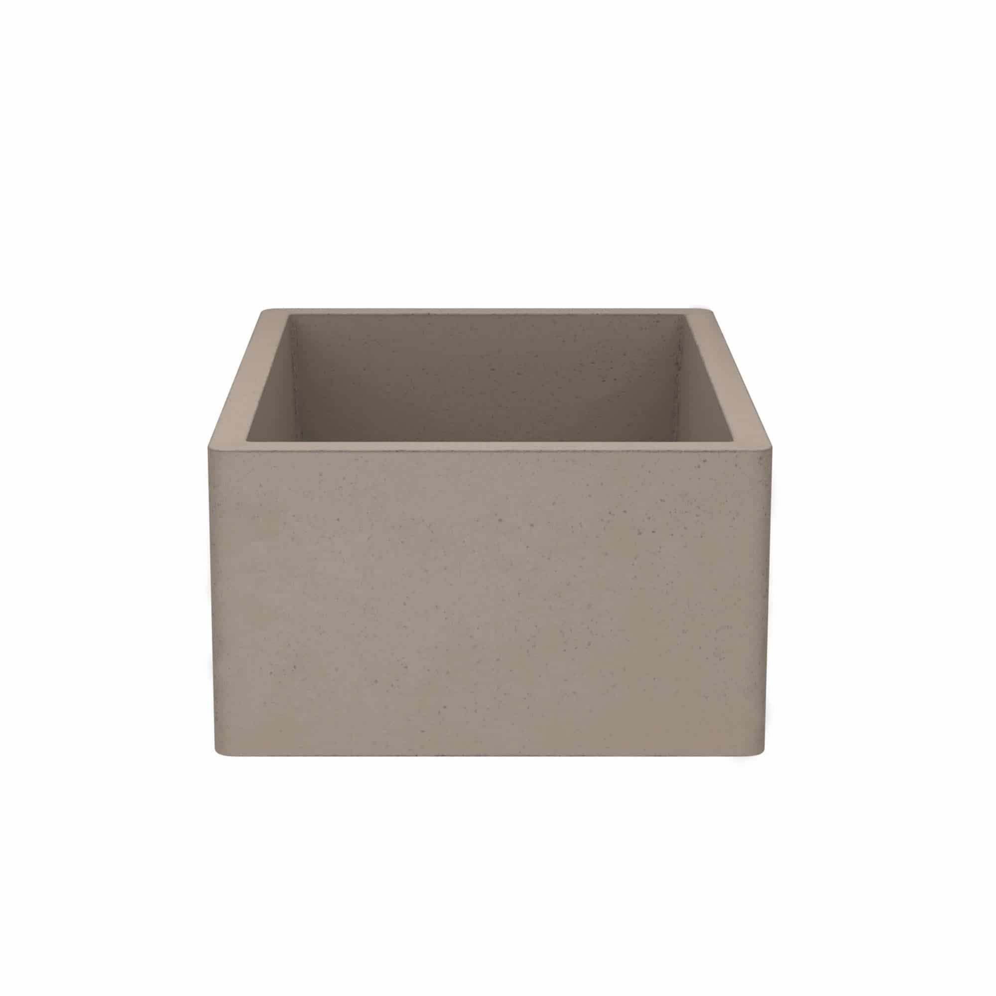 Native Trails 24" NativeStone Concrete Farmhouse Sink, Earth, NSK2418-E