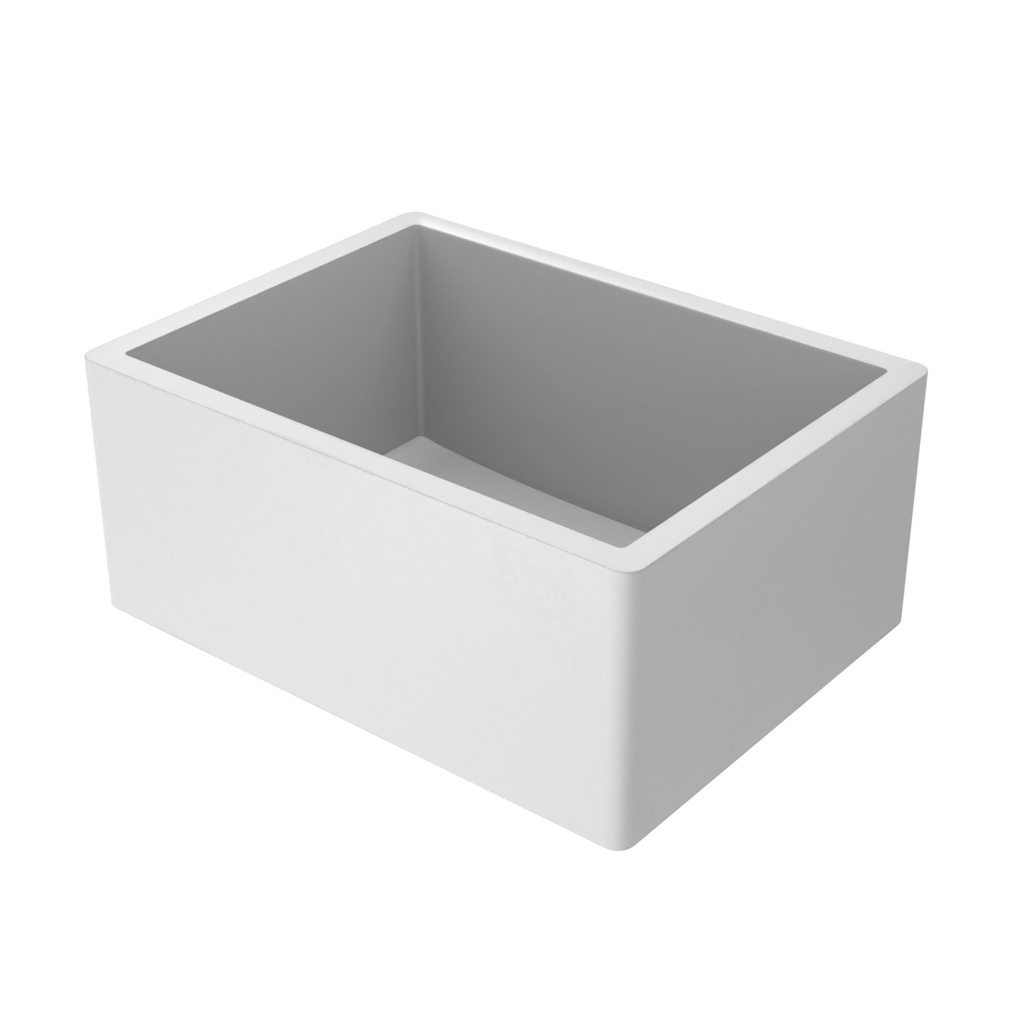 Native Trails 24" NativeStone Concrete Farmhouse Sink, Pearl, NSK2418-P