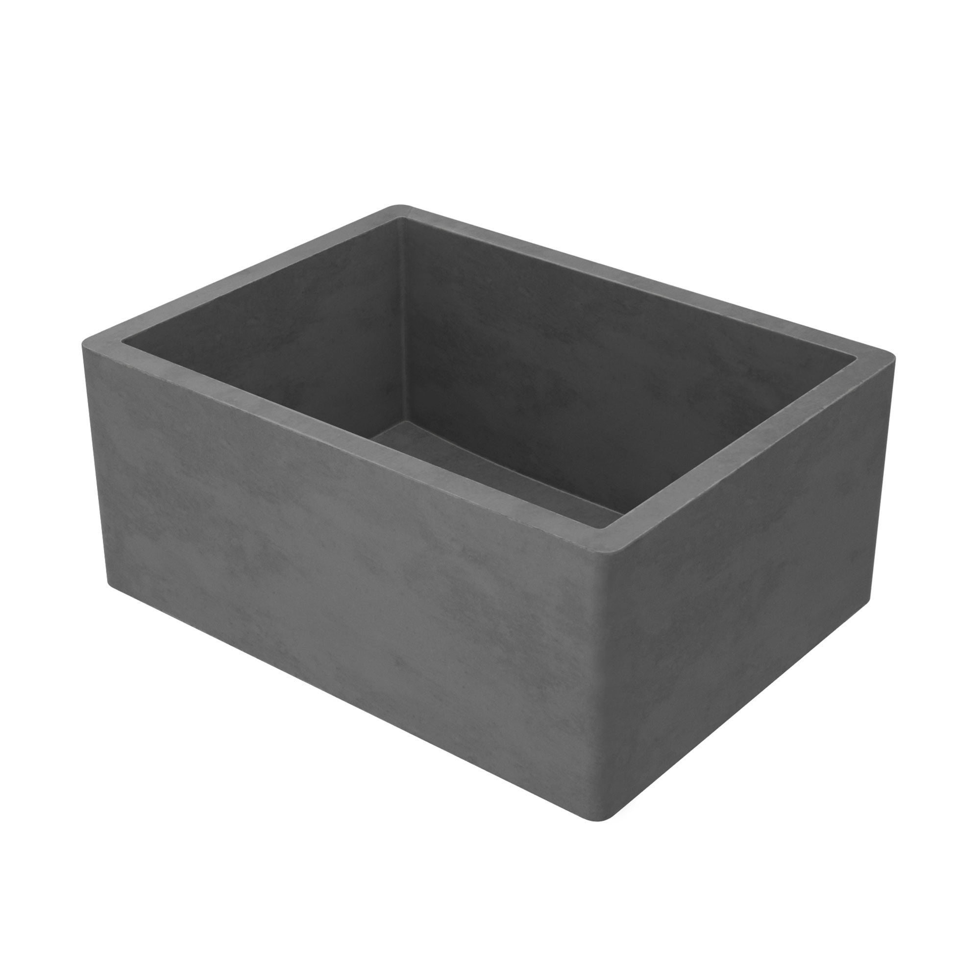 Native Trails 24" NativeStone Concrete Farmhouse Sink, Slate, NSK2418-S