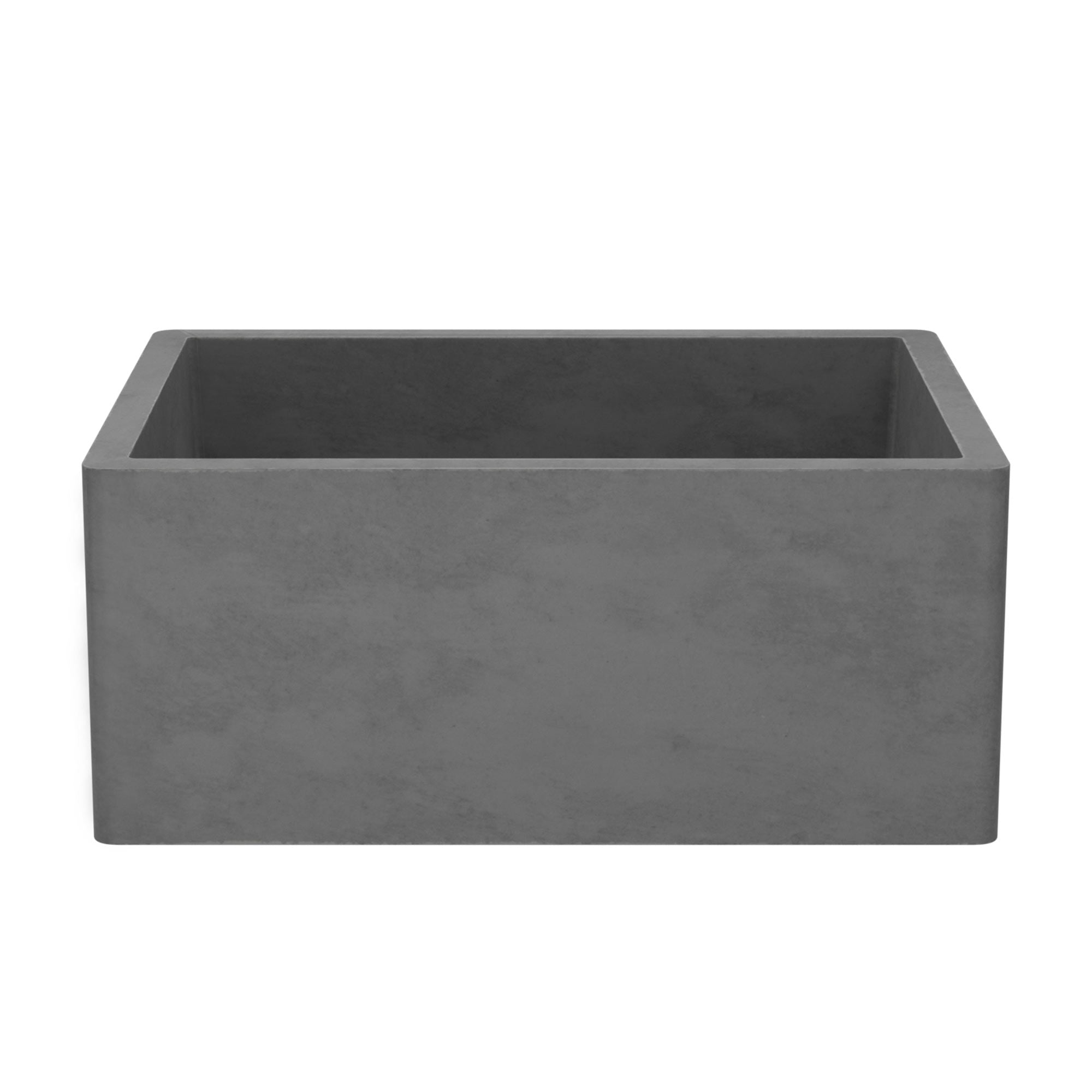 Native Trails 24" NativeStone Concrete Farmhouse Sink, Slate, NSK2418-S