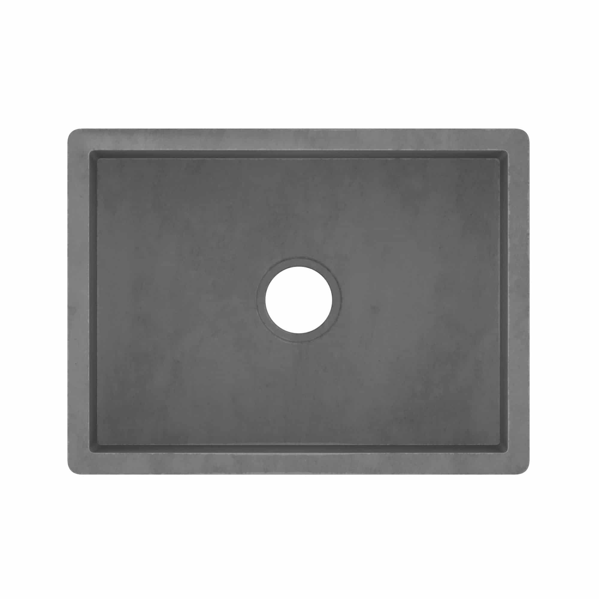 Native Trails 24" NativeStone Concrete Farmhouse Sink, Slate, NSK2418-S
