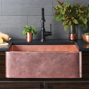 Alternate Image for Native Trails 30" Copper Farmhouse Sink, Polished Copper, CPK494