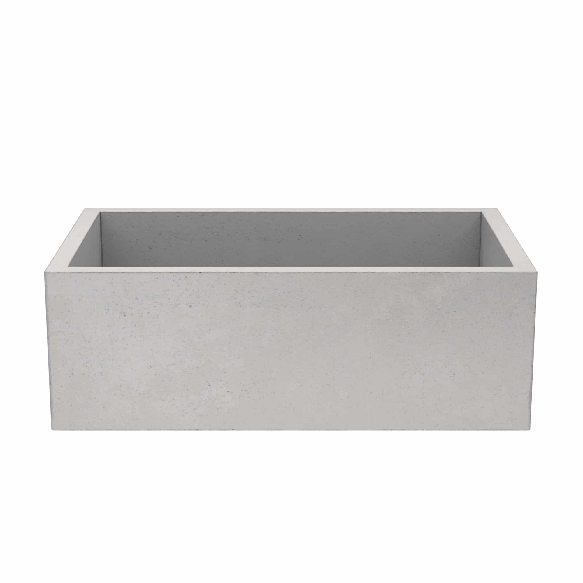 Native Trails 30" NativeStone Concrete Farmhouse Sink, Ash, NSK3018-A