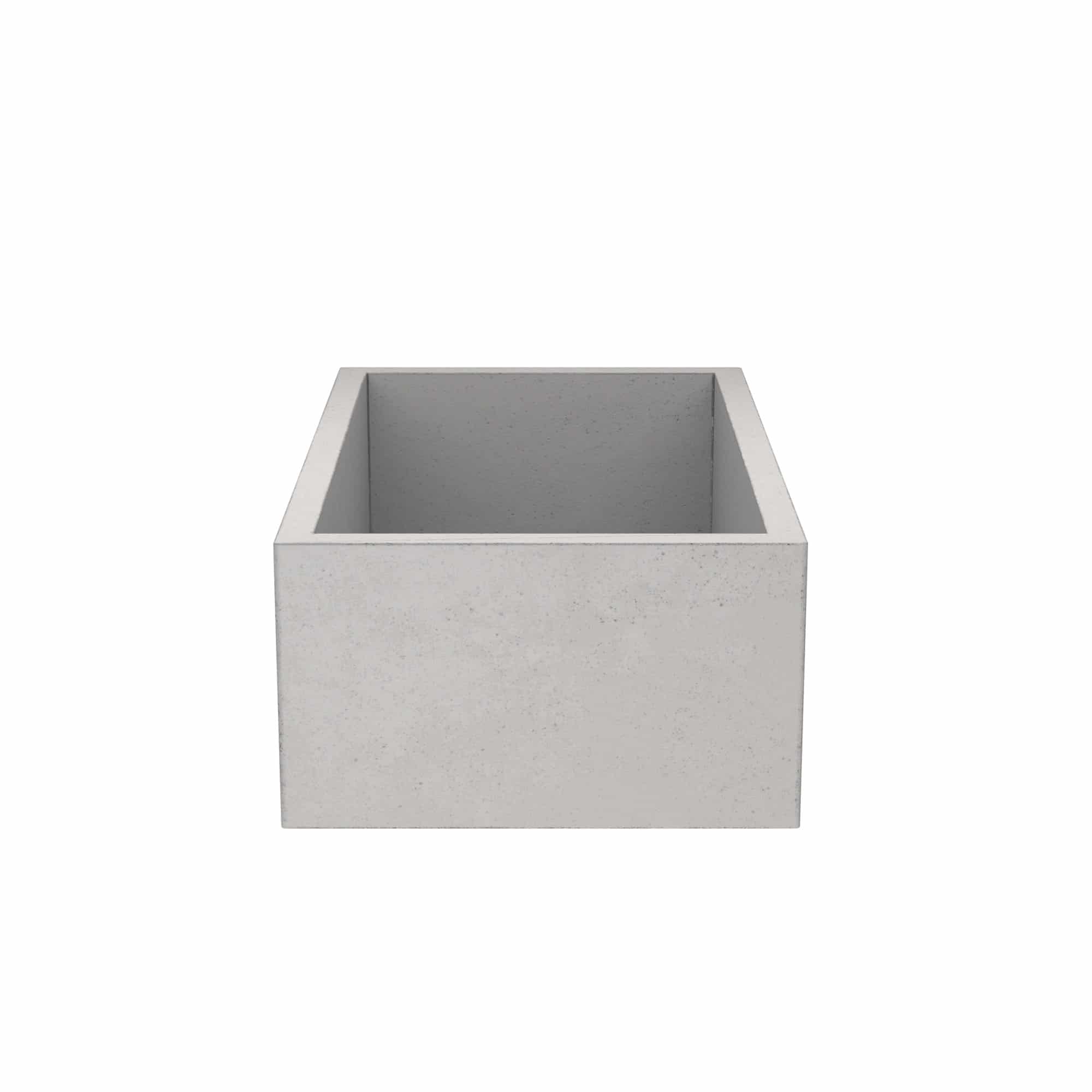 Native Trails 30" NativeStone Concrete Farmhouse Sink, Ash, NSK3018-A