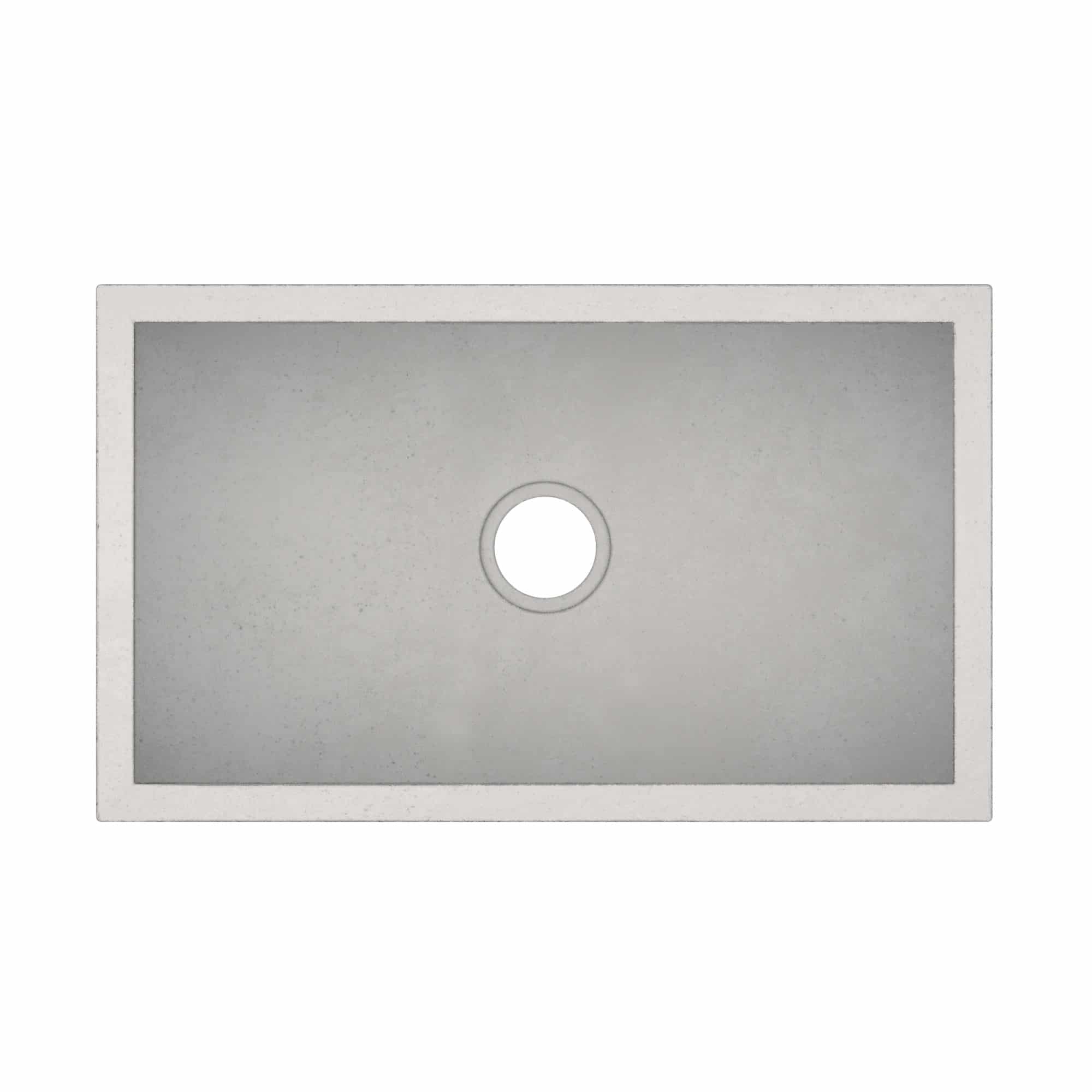 Native Trails 30" NativeStone Concrete Farmhouse Sink, Ash, NSK3018-A