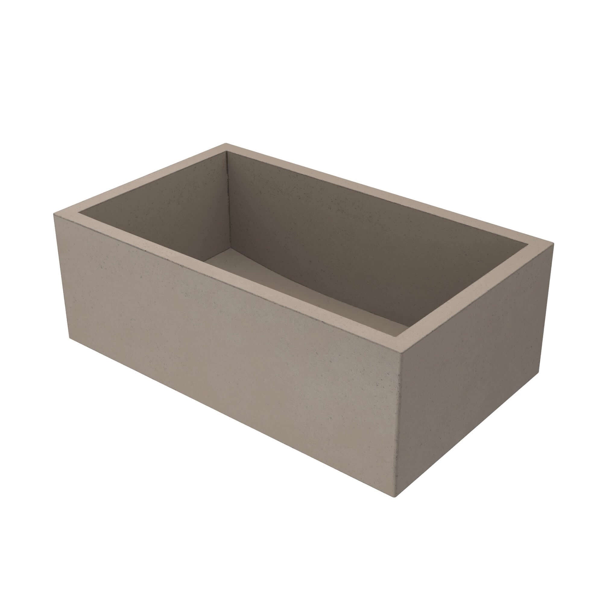 Native Trails 30" NativeStone Concrete Farmhouse Sink, Earth, NSK3018-E