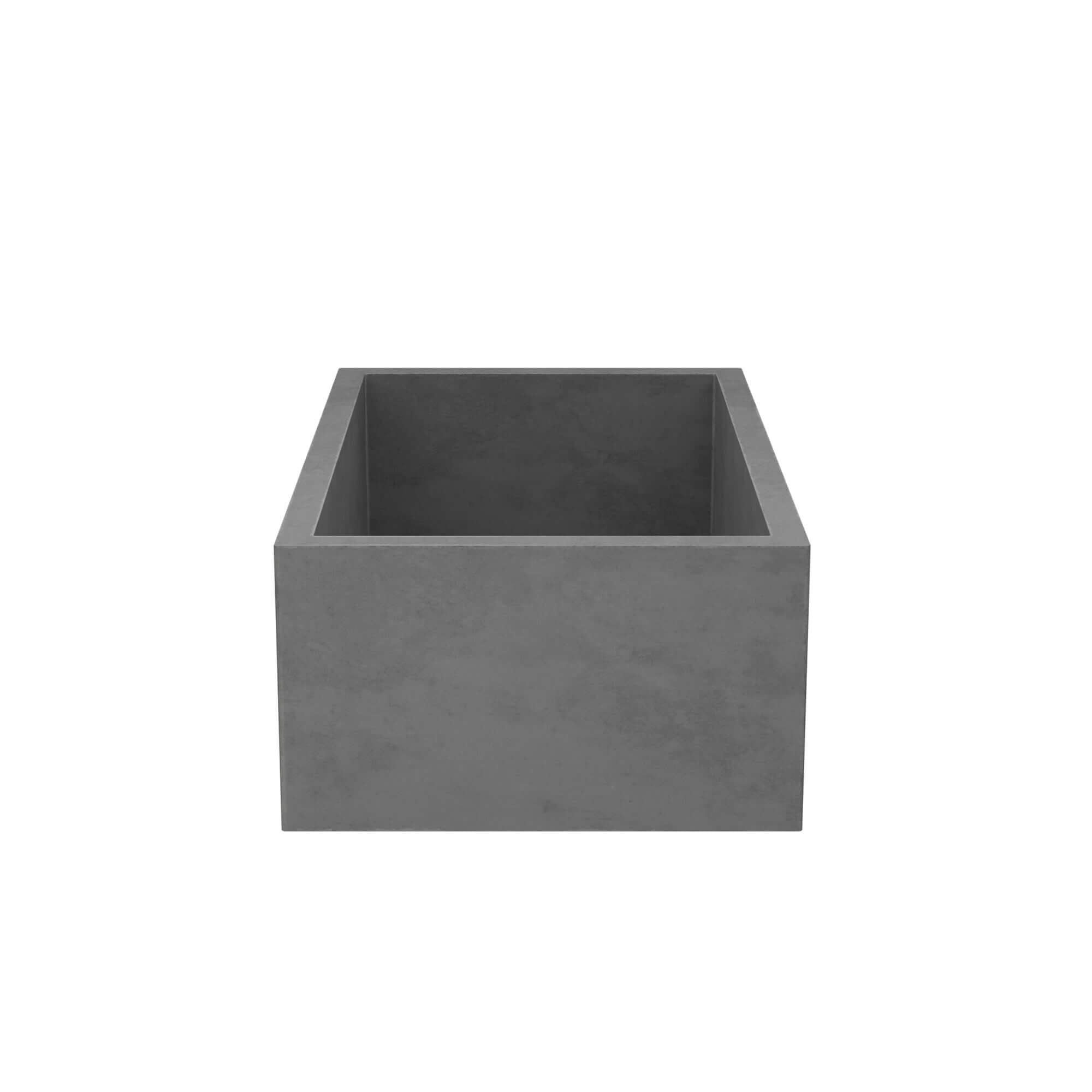 Native Trails 30" NativeStone Concrete Farmhouse Sink, Slate, NSK3018-S