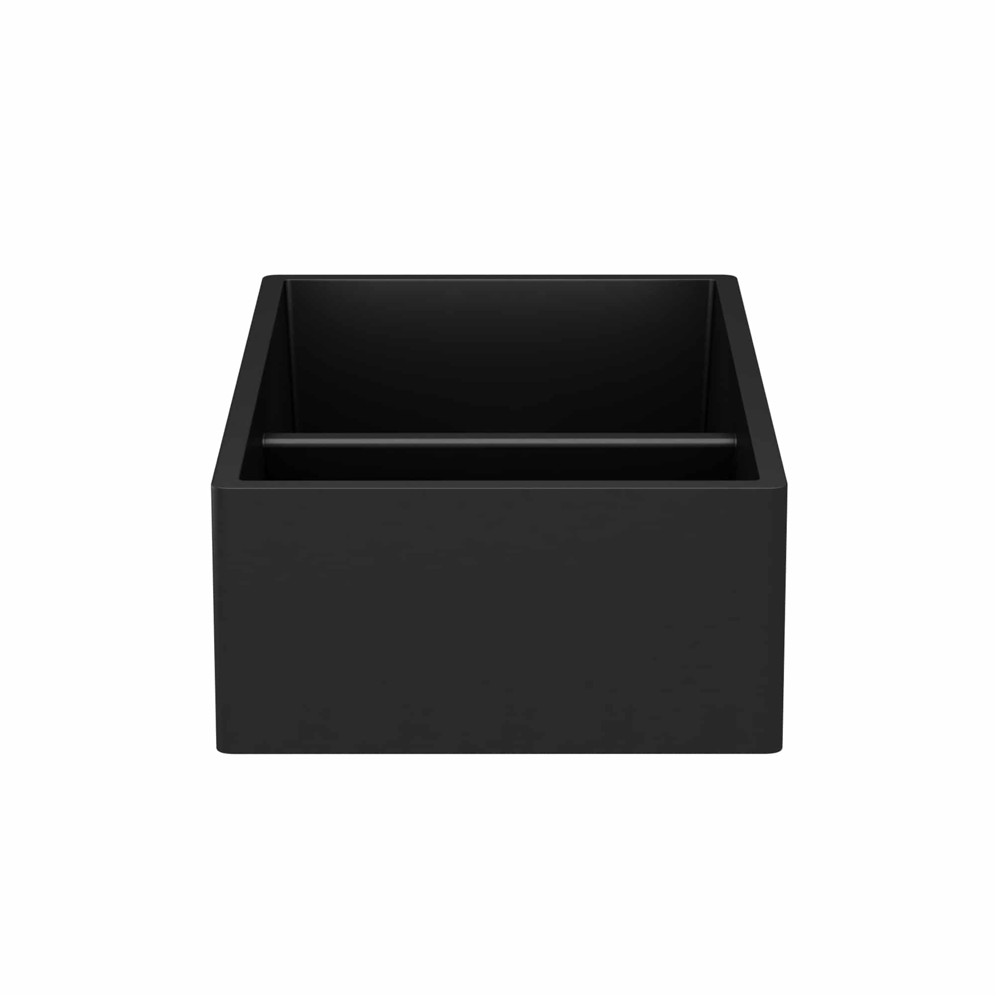 Native Trails Farmhouse Double Bowl 33" NativeStone Concrete Farmhouse Sink, 60/40 Double Bowl, Charcoal, NSKD3321-C