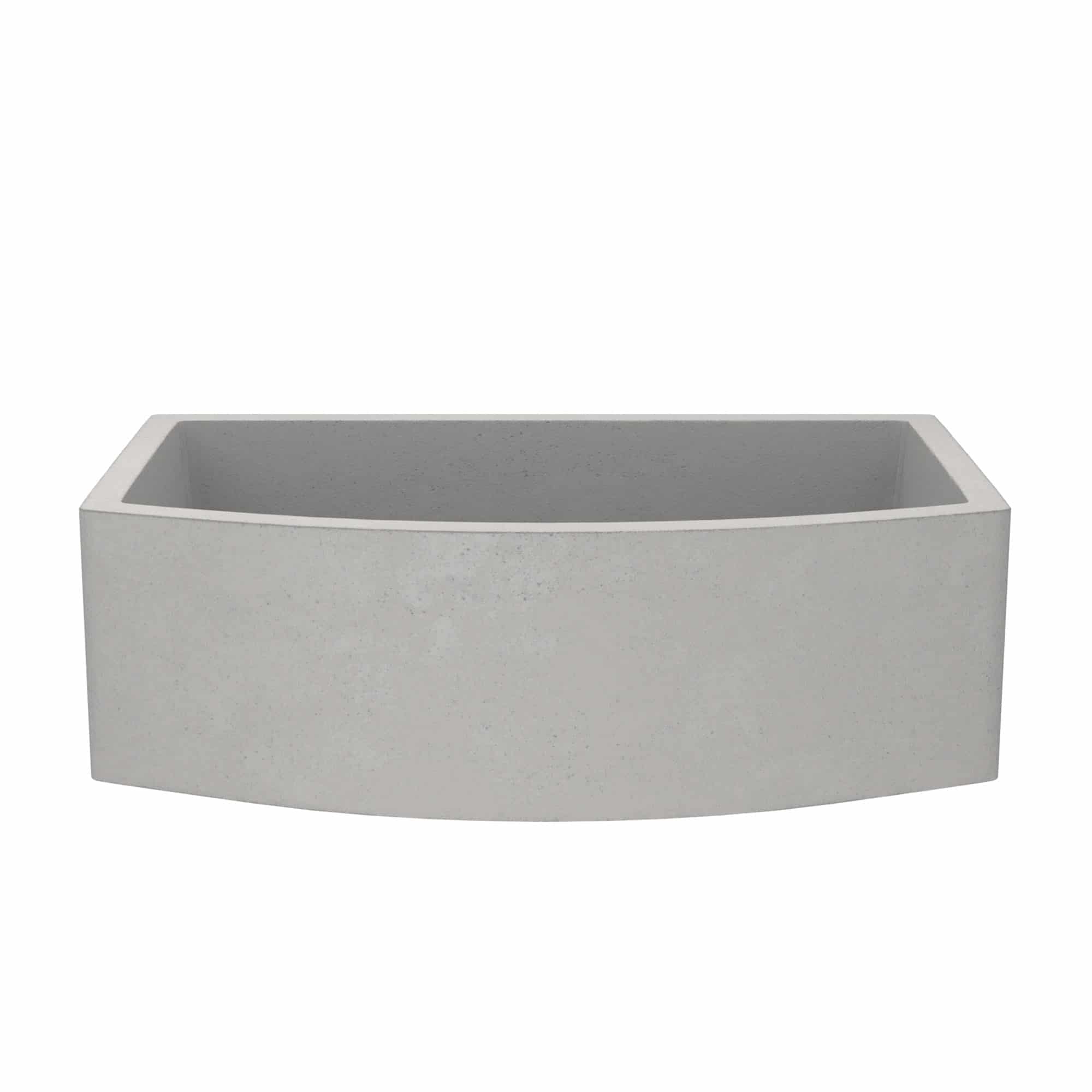 Native Trails Farmhouse Quartet 33" NativeStone Concrete Farmhouse Sink, Ash, NSKQ3320-A