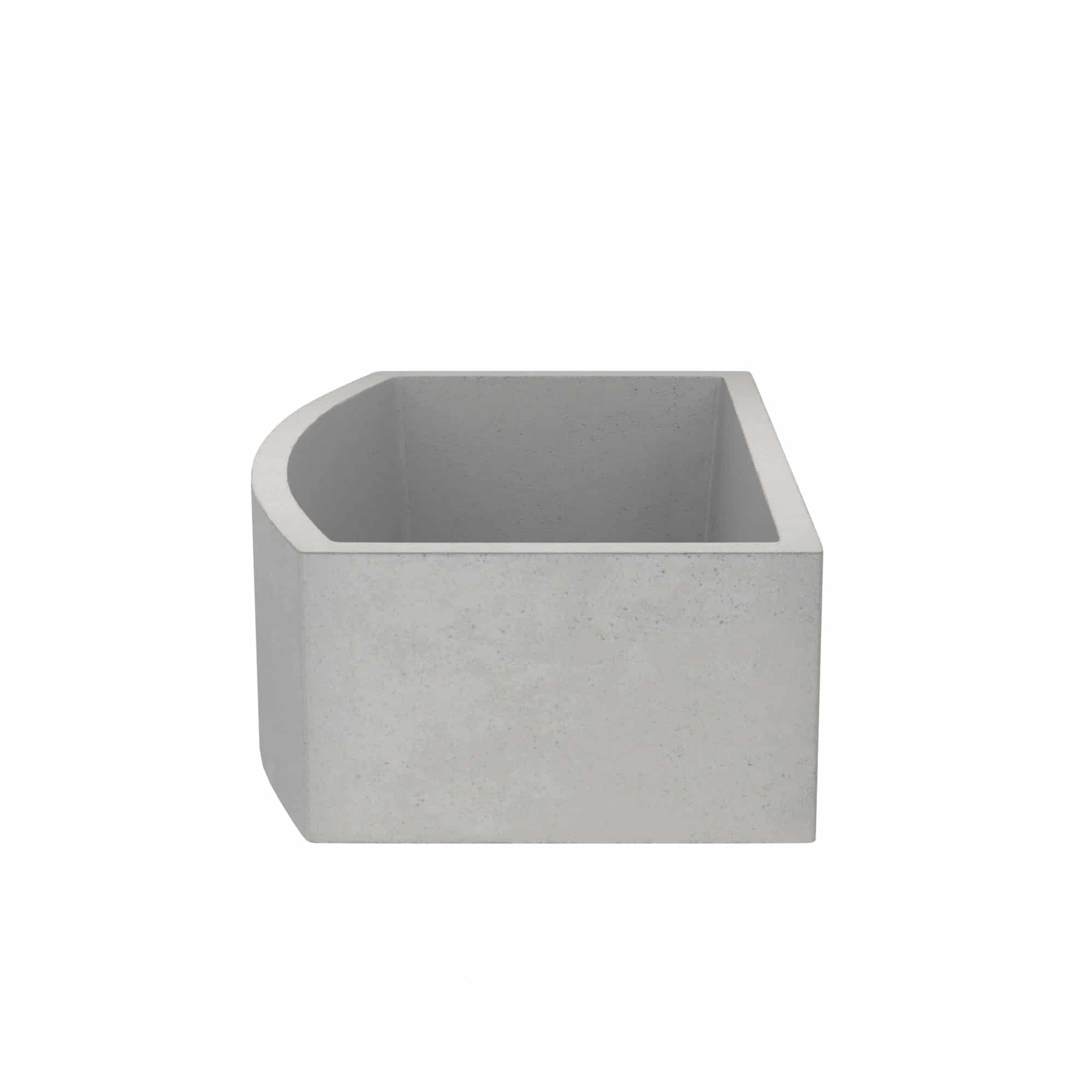Native Trails Farmhouse Quartet 33" NativeStone Concrete Farmhouse Sink, Ash, NSKQ3320-A