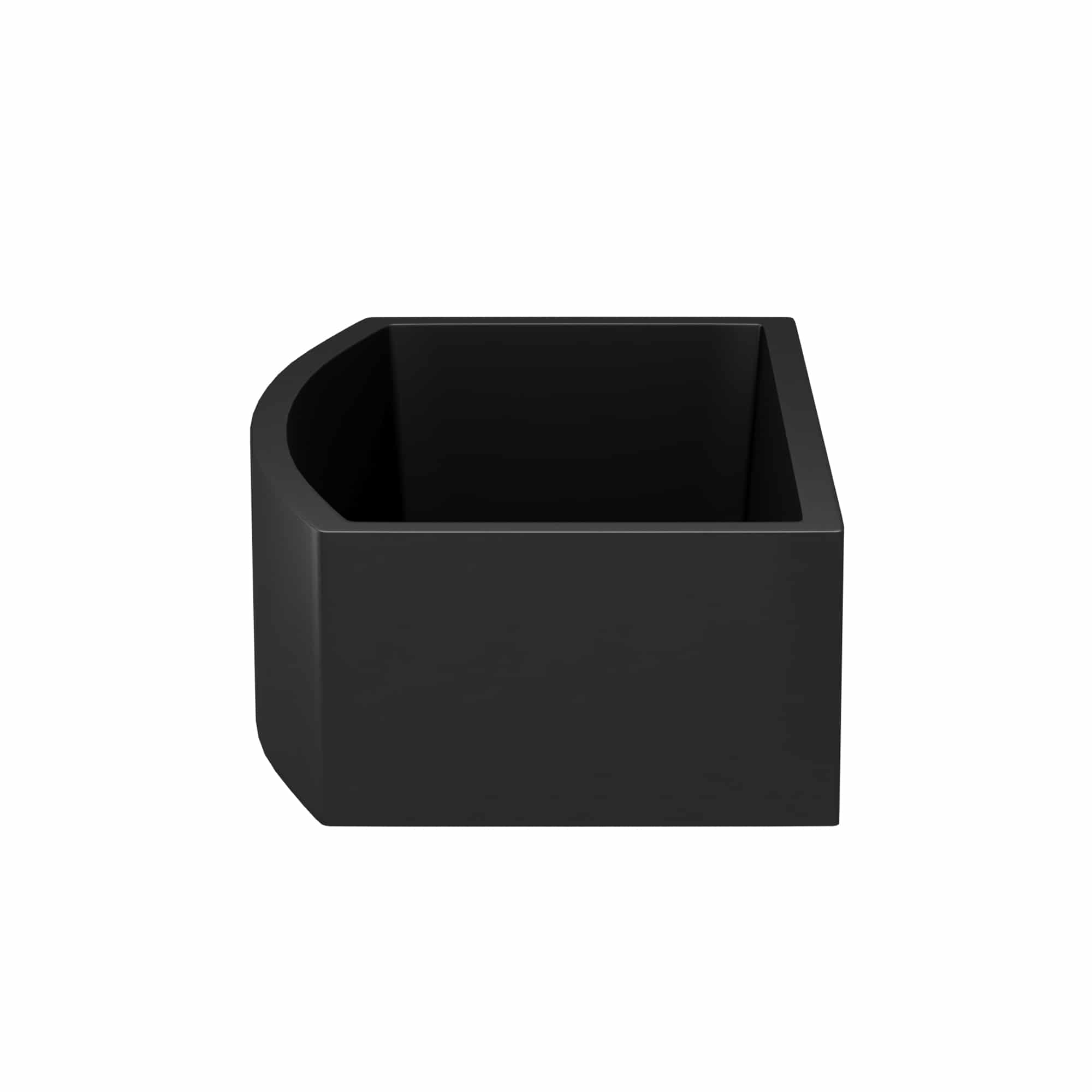 Native Trails Farmhouse Quartet 33" NativeStone Concrete Farmhouse Sink, Charcoal, NSKQ3320-C