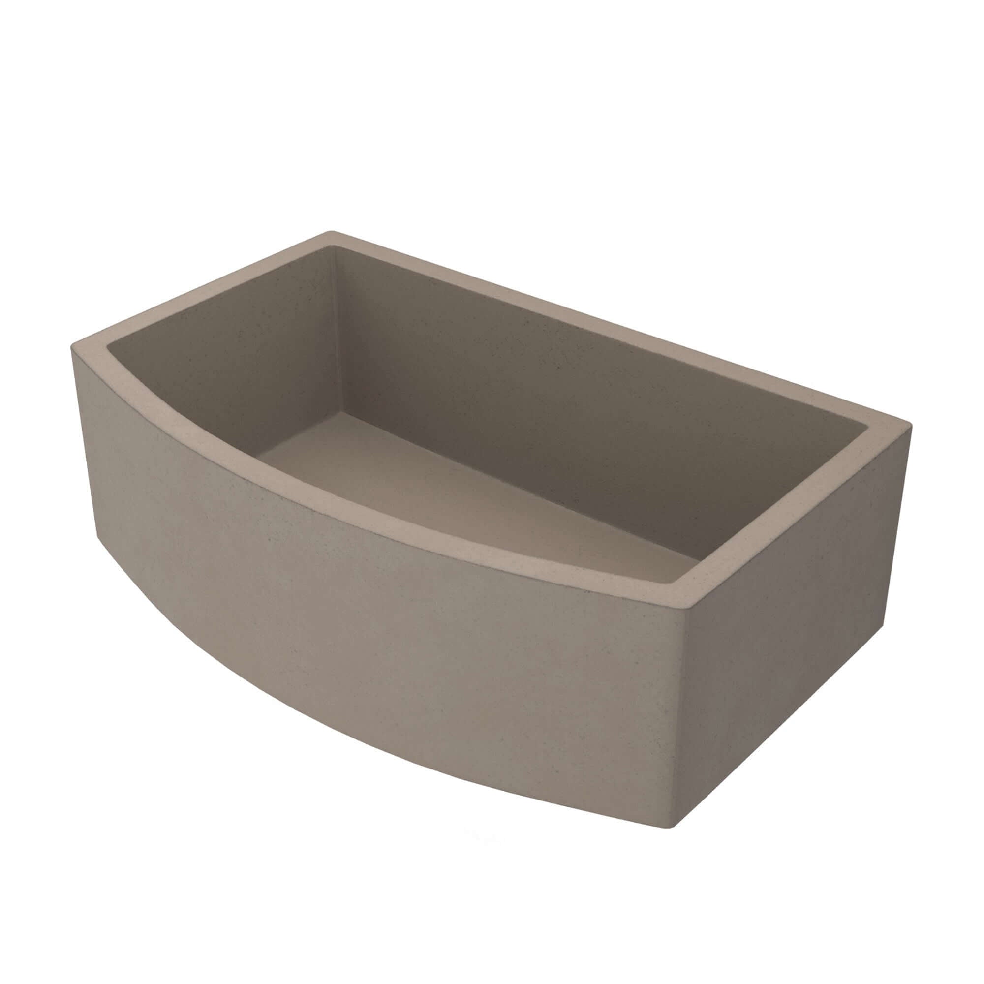 Native Trails Farmhouse Quartet 33" NativeStone Concrete Farmhouse Sink, Earth, NSKQ3320-E