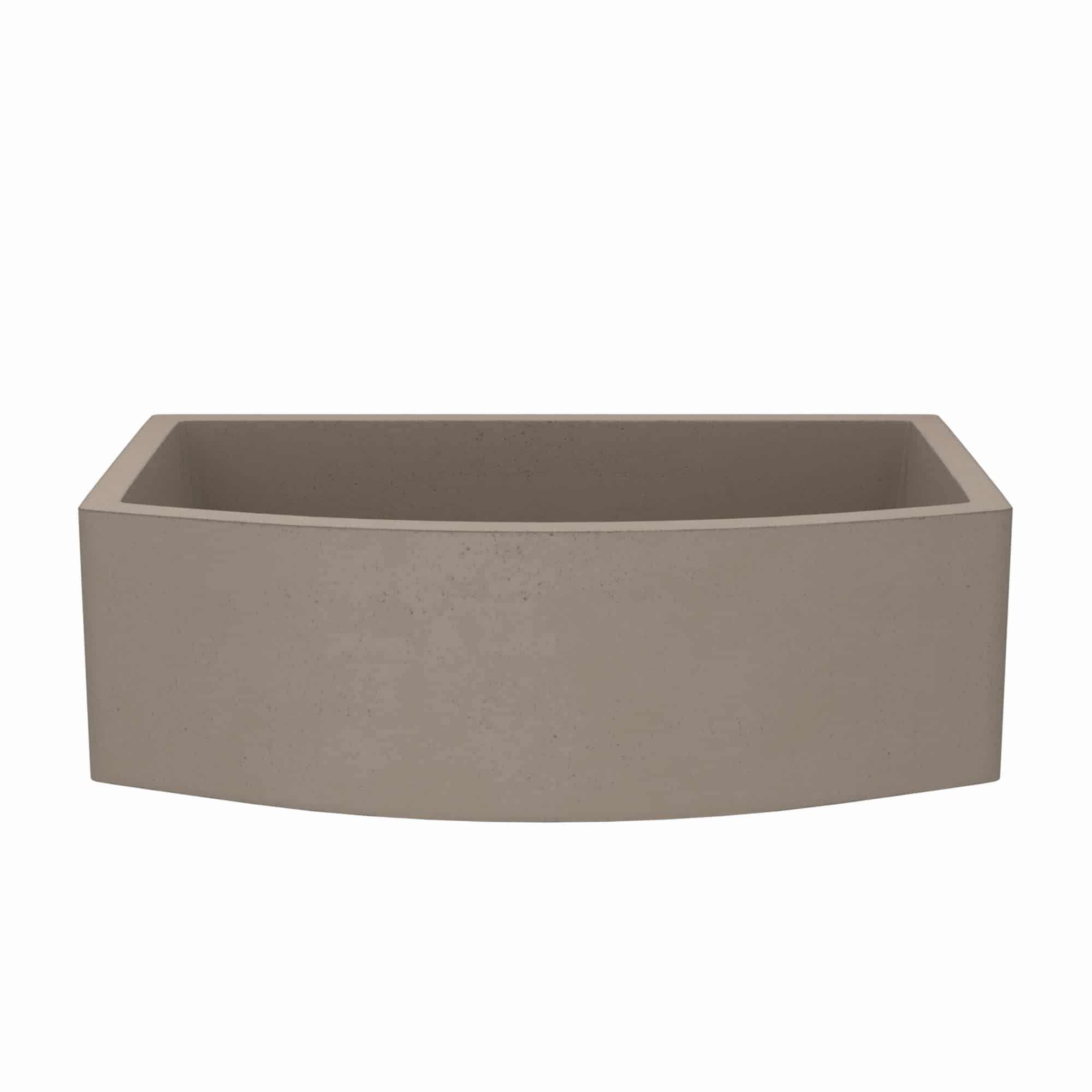 Native Trails Farmhouse Quartet 33" NativeStone Concrete Farmhouse Sink, Earth, NSKQ3320-E