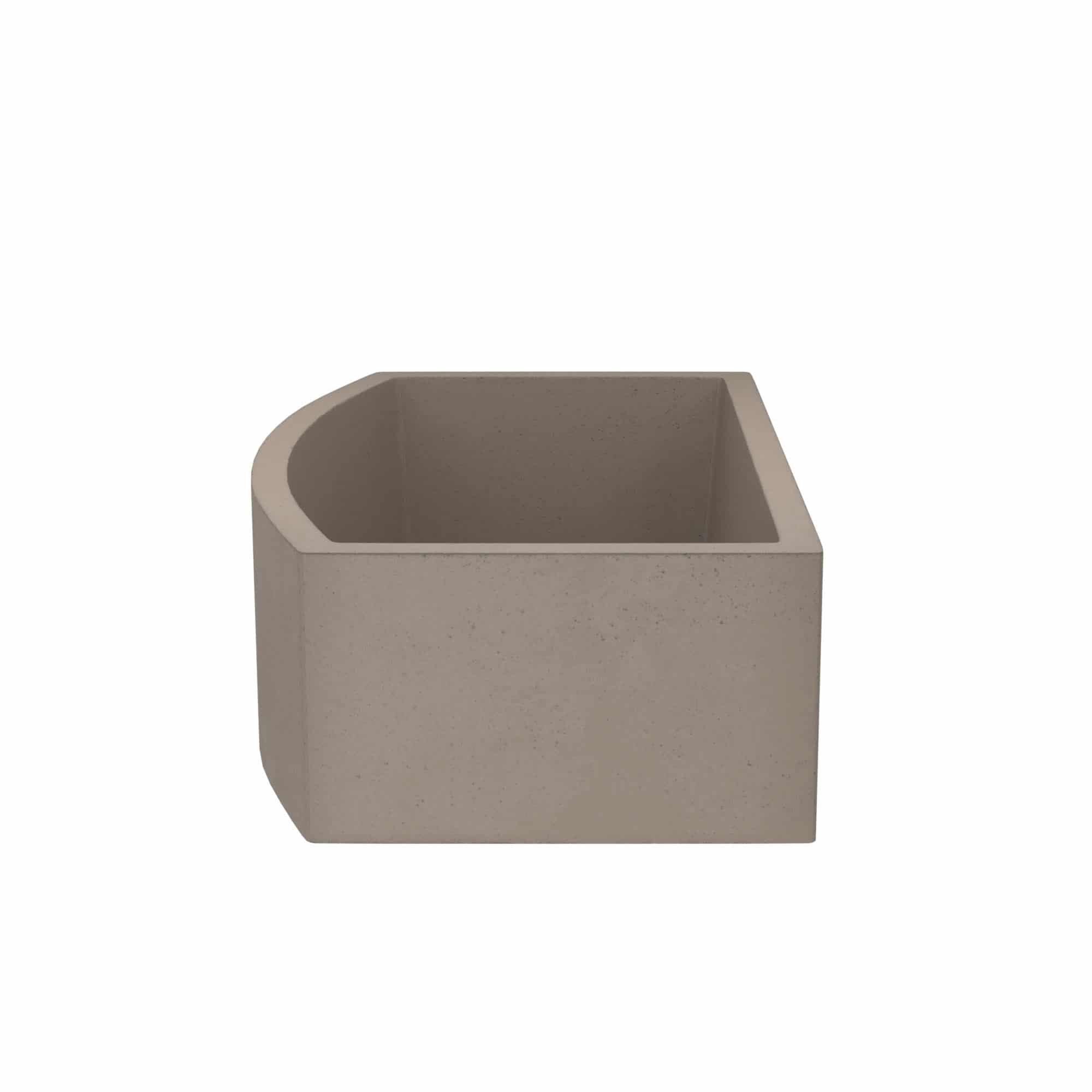 Native Trails Farmhouse Quartet 33" NativeStone Concrete Farmhouse Sink, Earth, NSKQ3320-E
