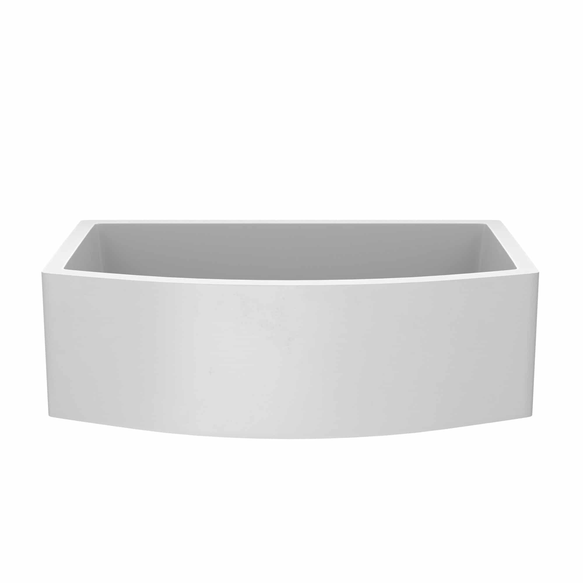 Native Trails Farmhouse Quartet 33" NativeStone Concrete Farmhouse Sink, Pearl, NSKQ3320-P
