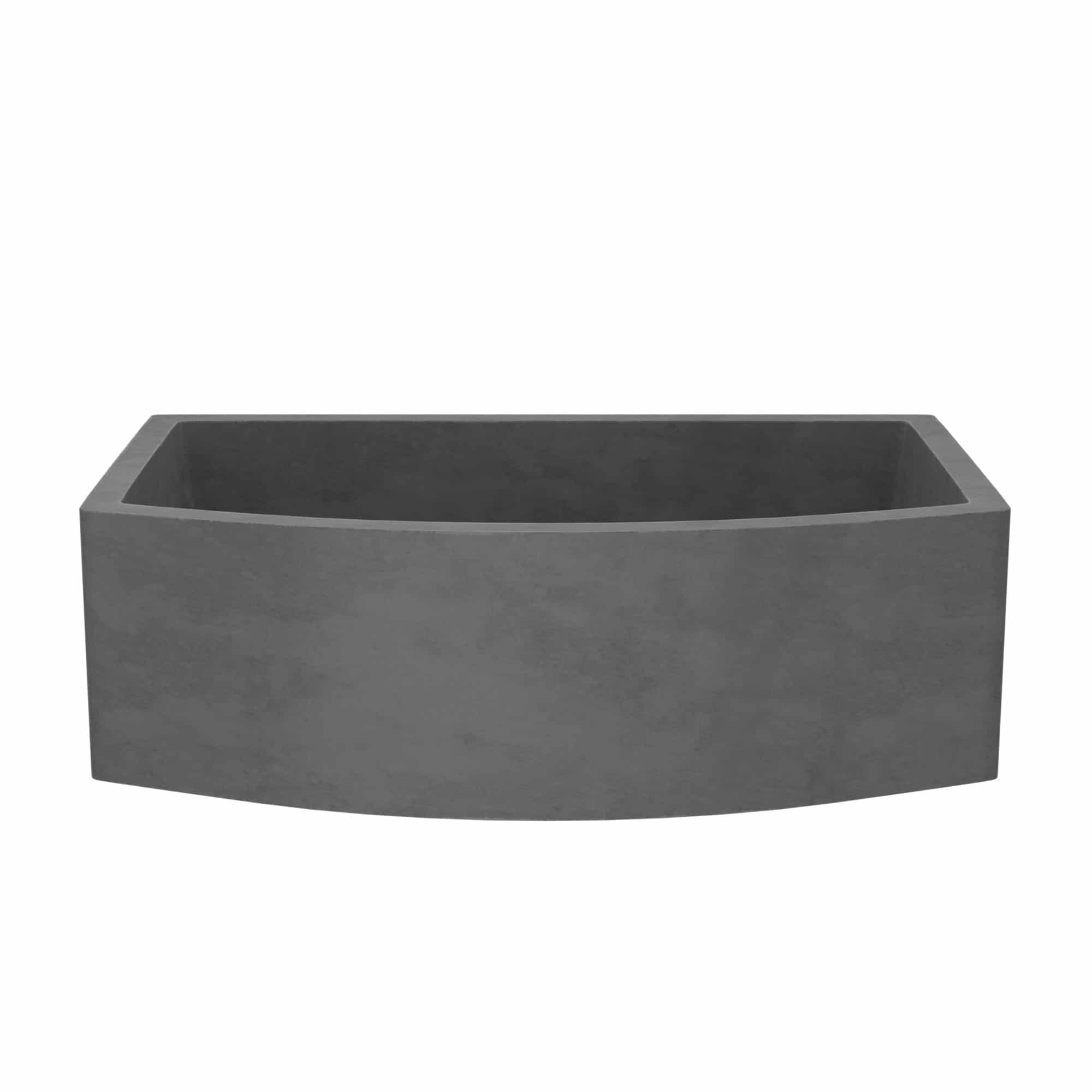 Native Trails Farmhouse Quartet 33" NativeStone Concrete Farmhouse Sink, Slate, NSKQ3320-S